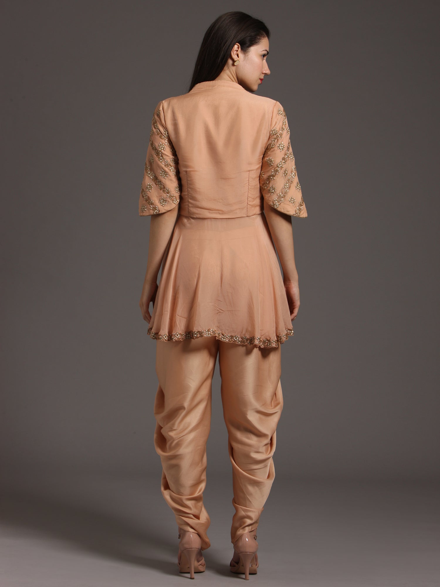 Naz Peplum with dhoti pants