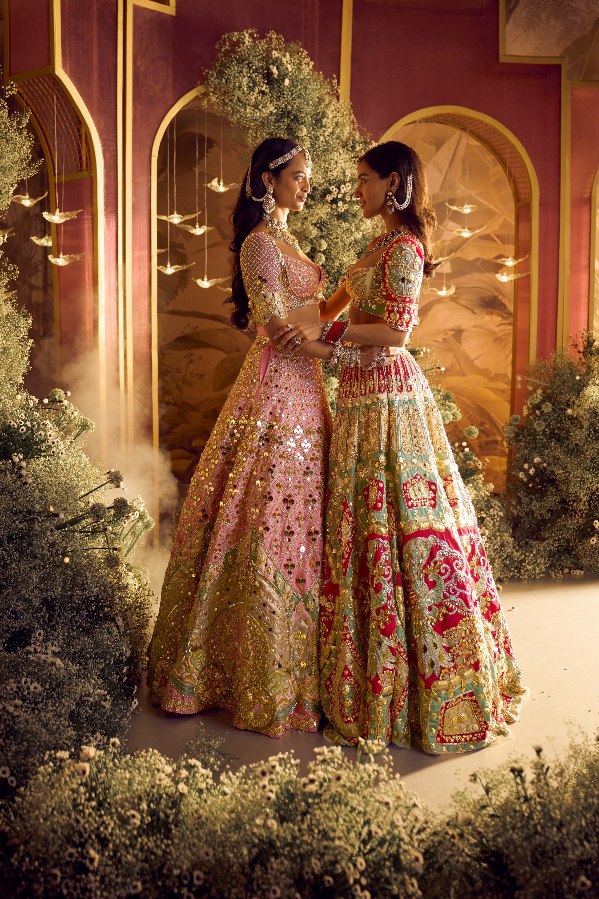 ALICE - BABY PINK ROYAL CARRIAGE LEHENGA SET