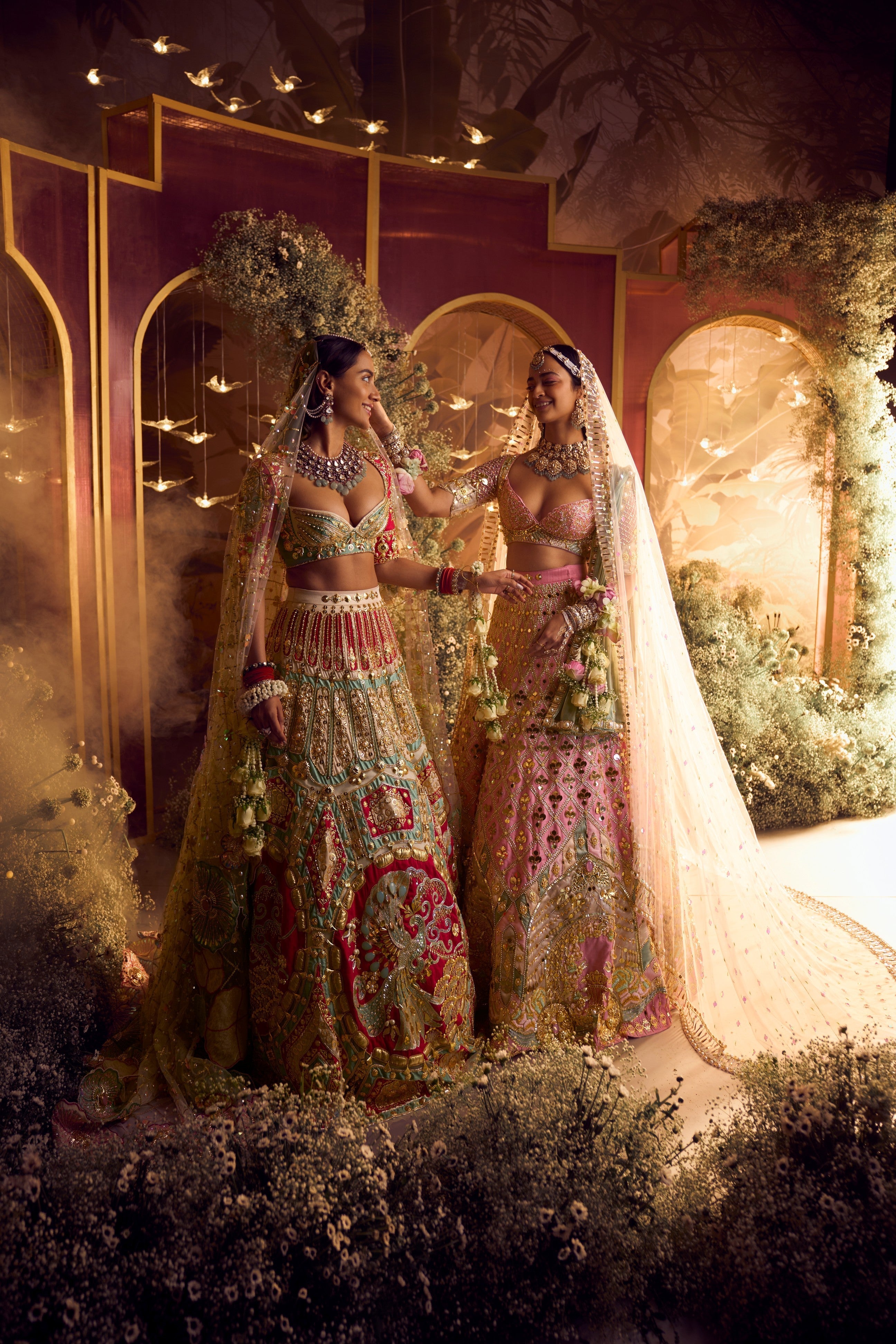 ALICE - BABY PINK ROYAL CARRIAGE LEHENGA SET