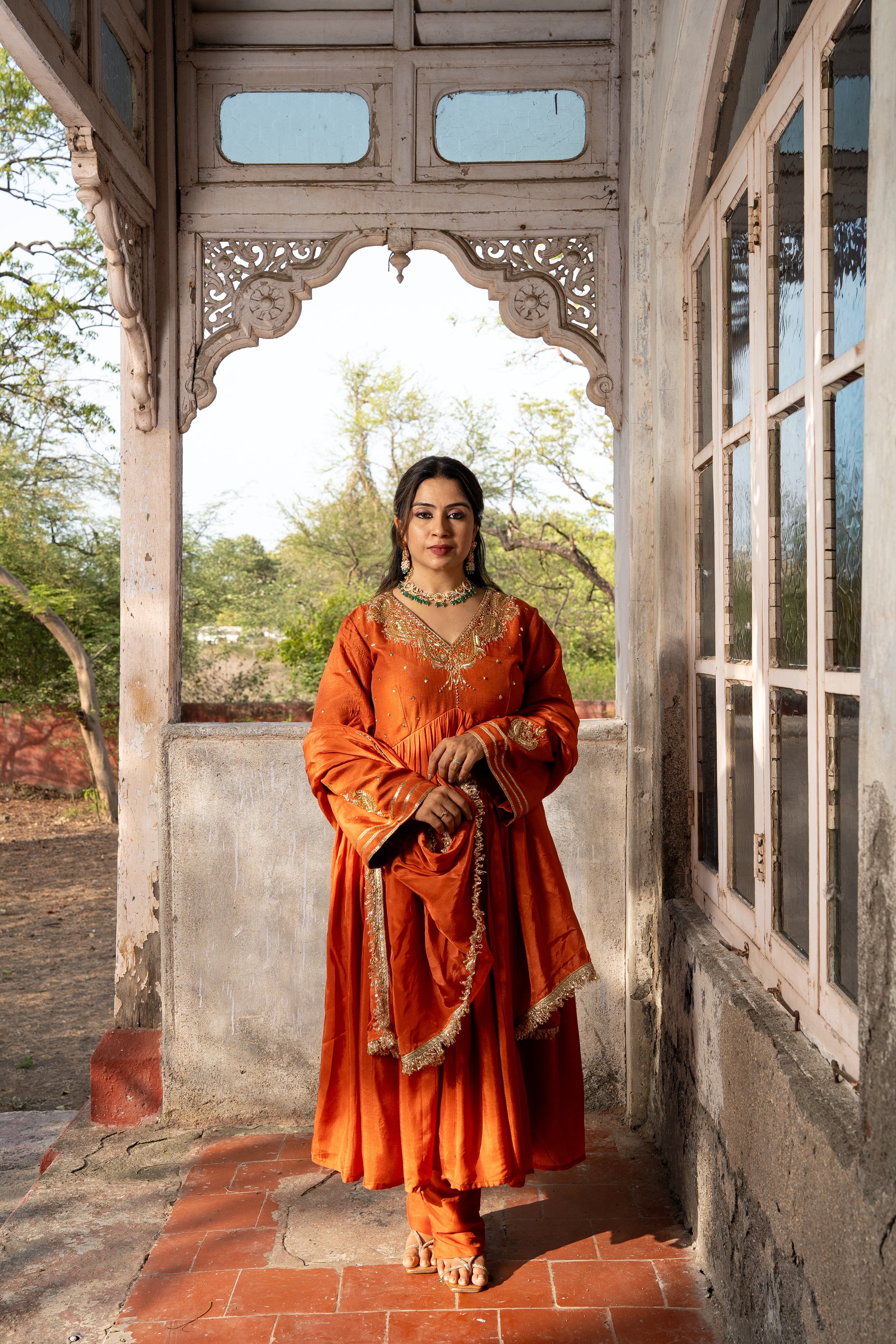 Burnt Orange Kurta set
