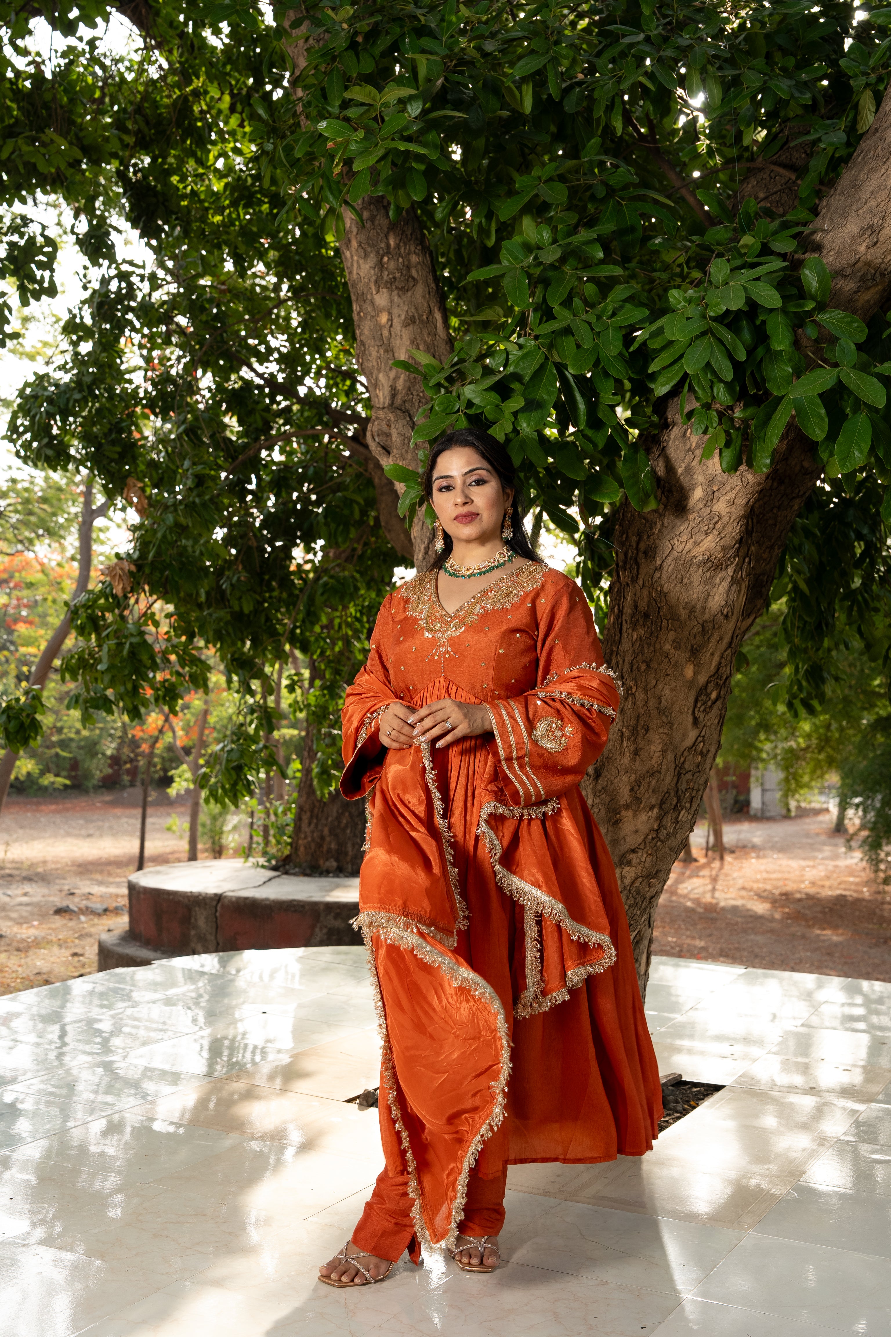 Burnt Orange Kurta set