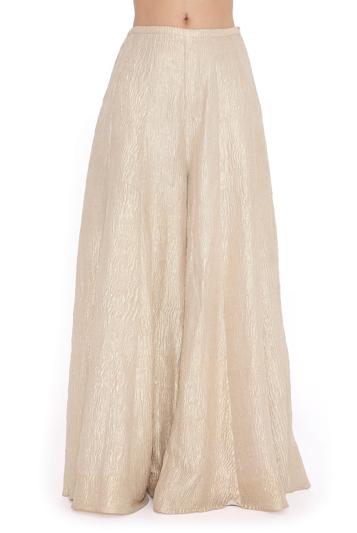 Purple Embroidered Bib With Bustier And Sharara