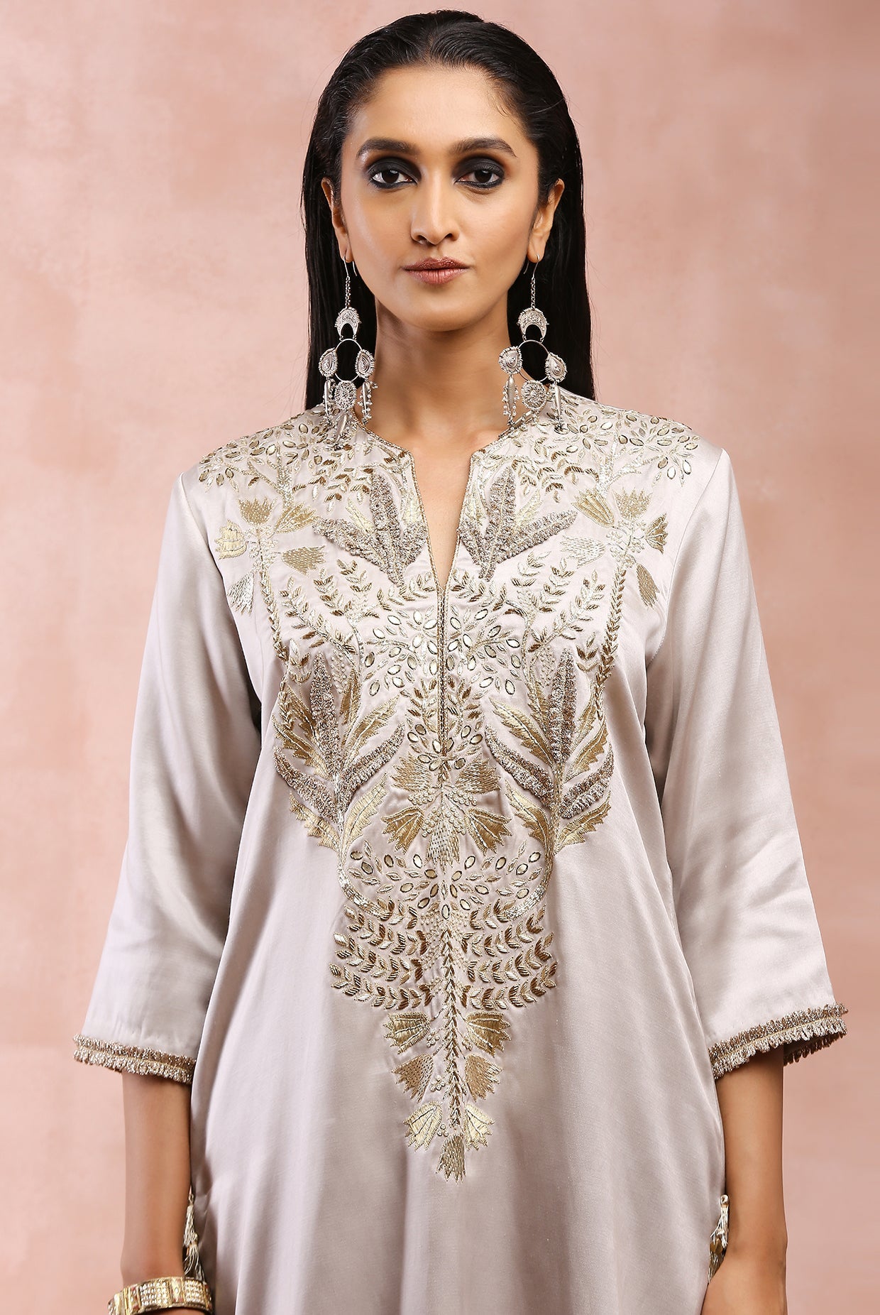 GREY BAGH EMBRIODERED KURTA WITH PANT AND DUPATTA