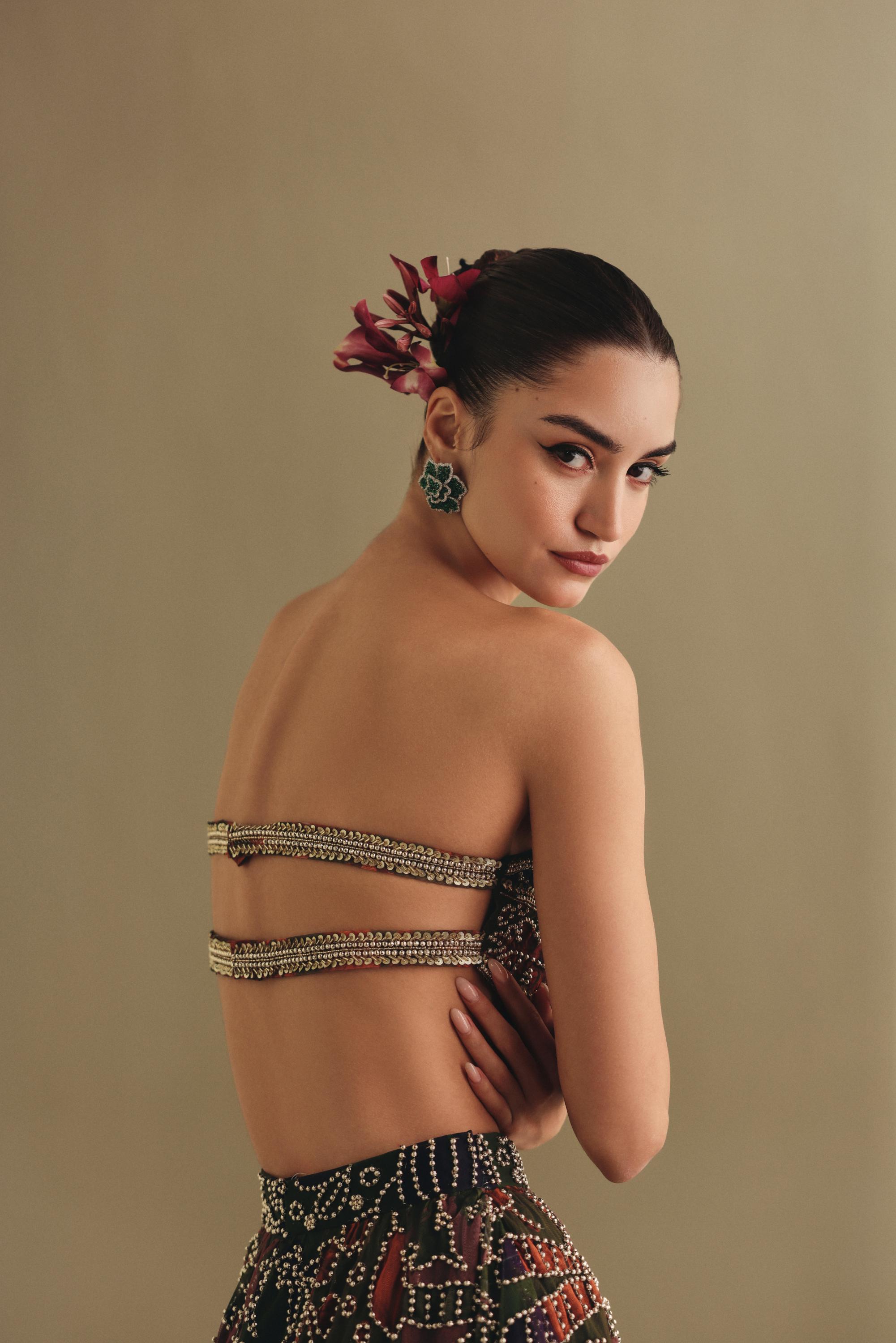 Beaded Corset Flare Set