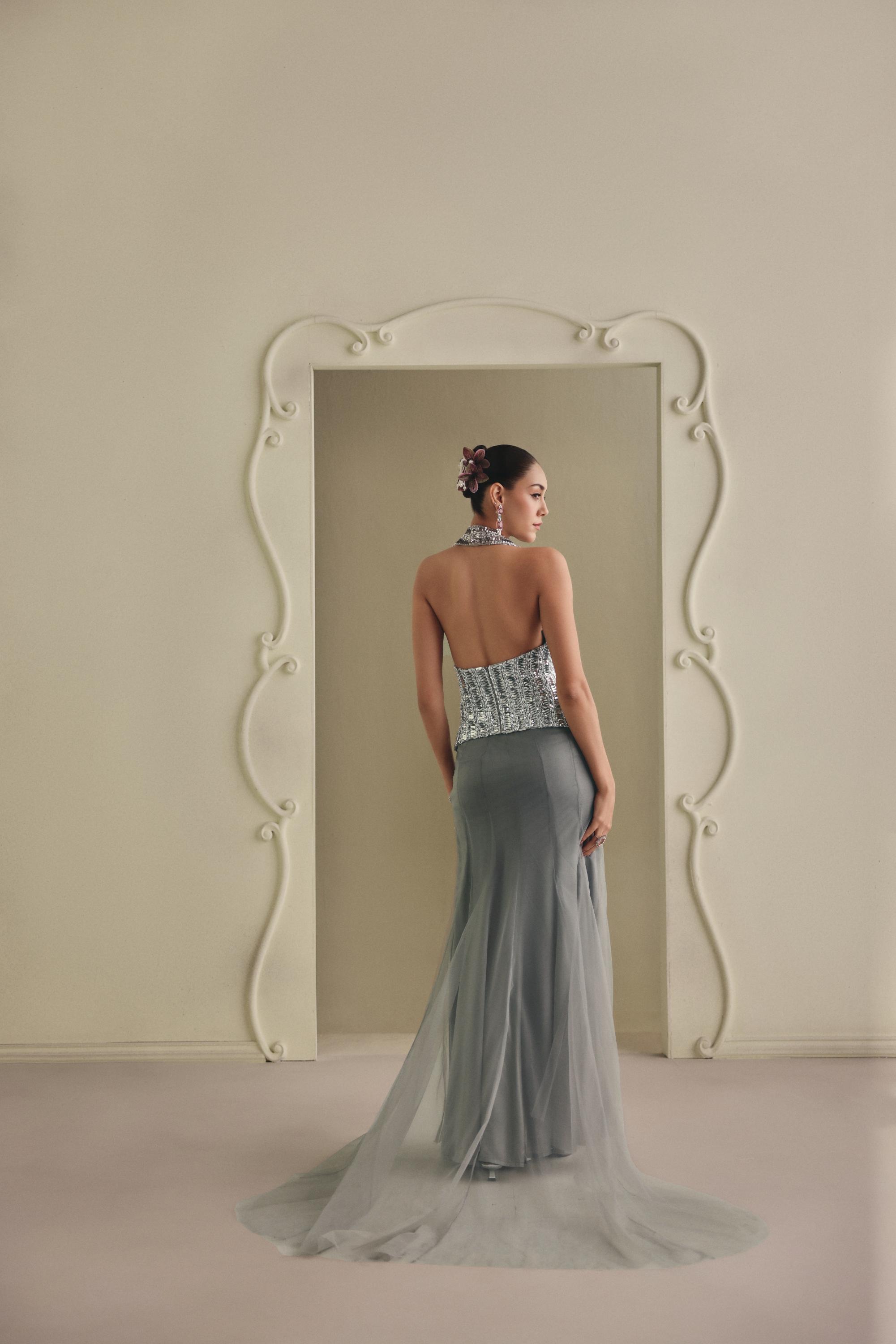 Silver Halter Mermaid Co-ord
