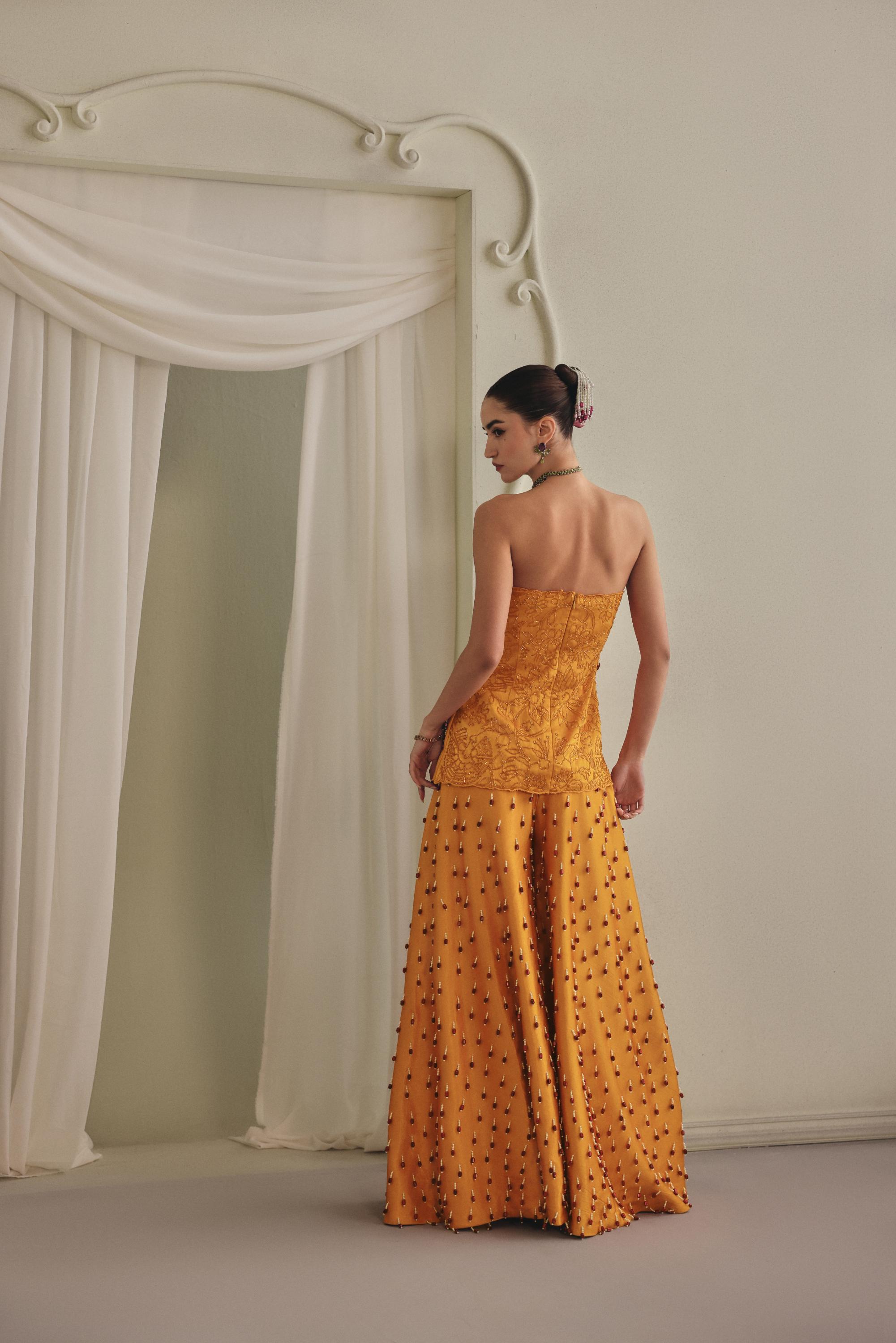 Pearl Cutdana Silk Co-ord