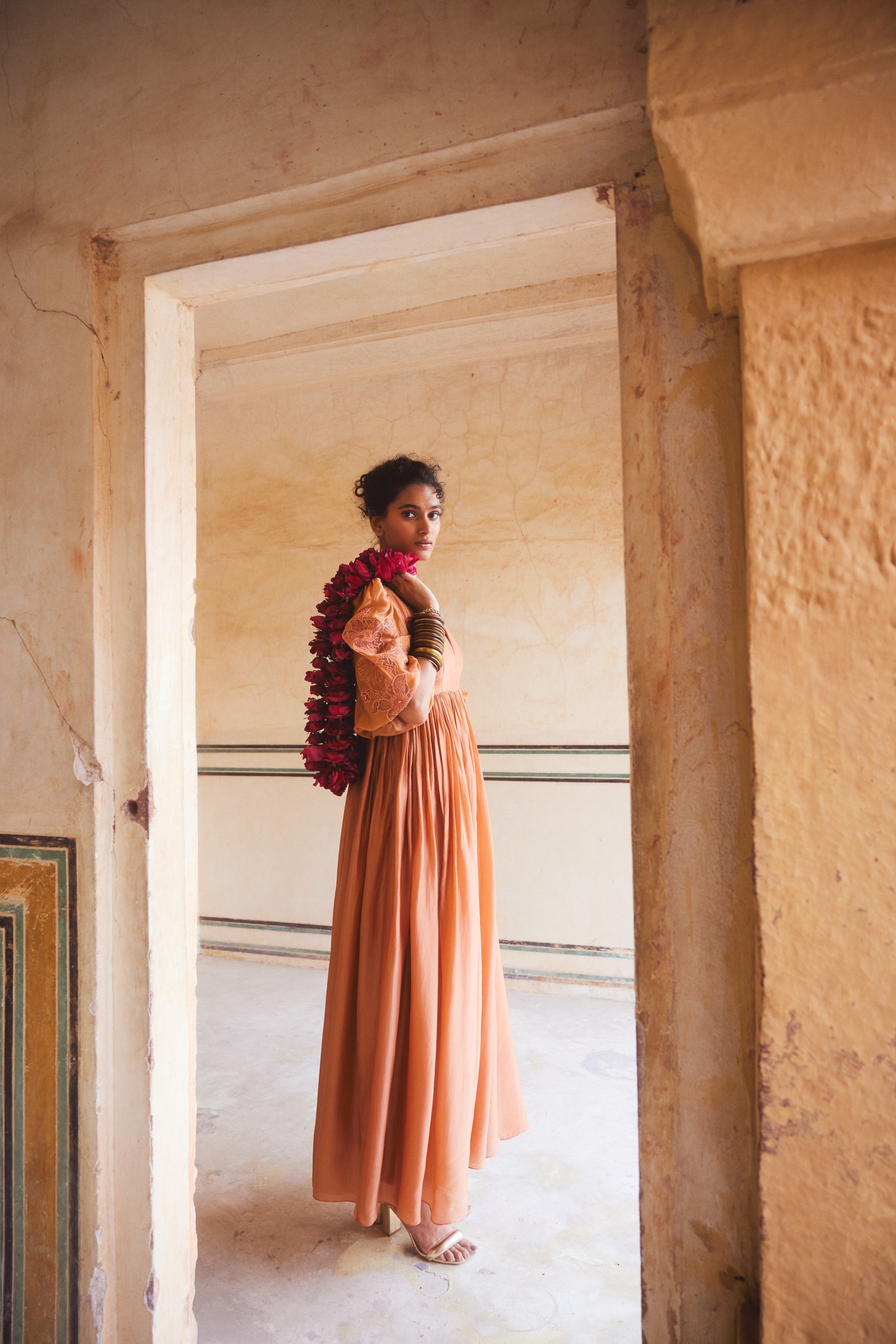 BETH DRESS – PEACH