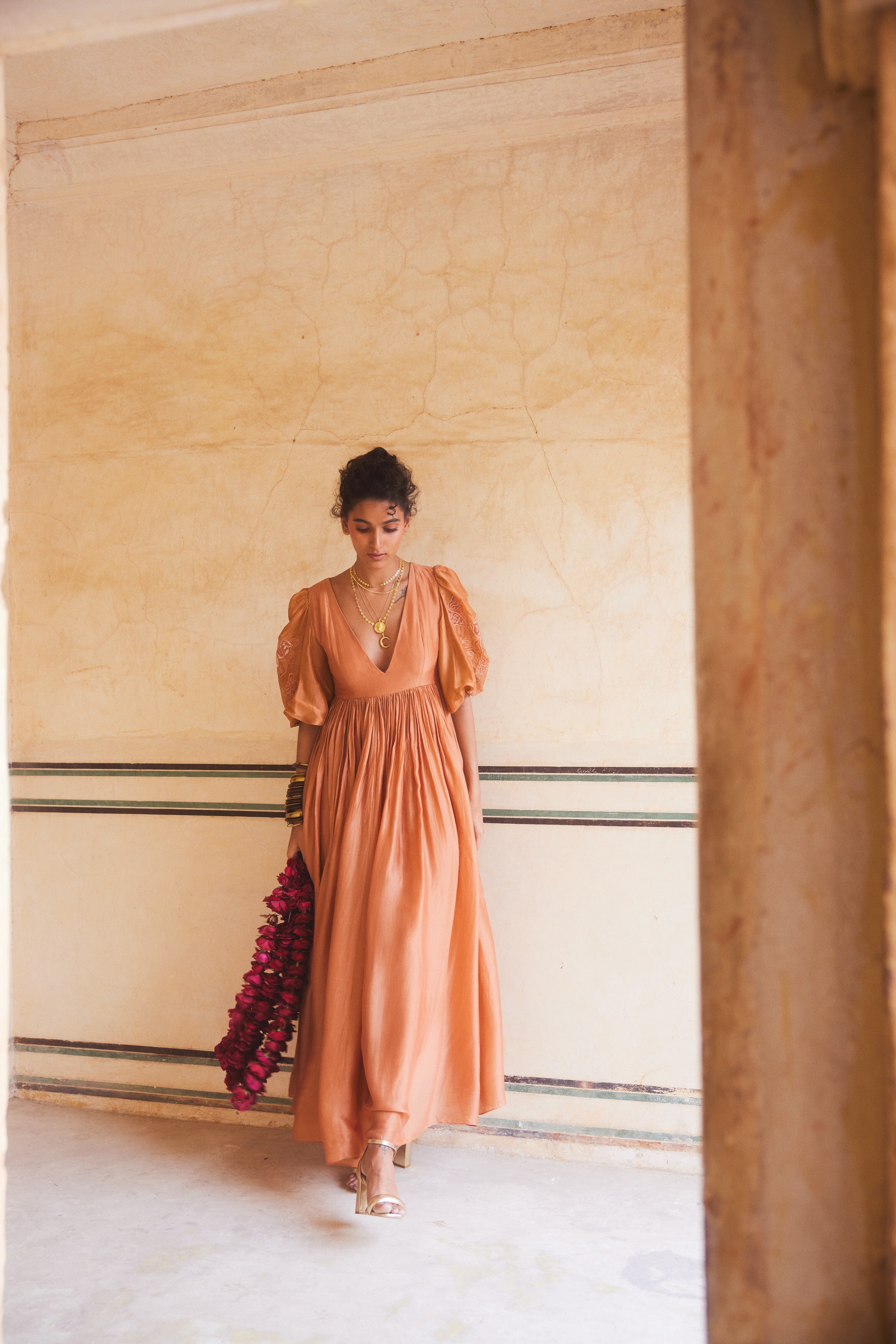 BETH DRESS – PEACH
