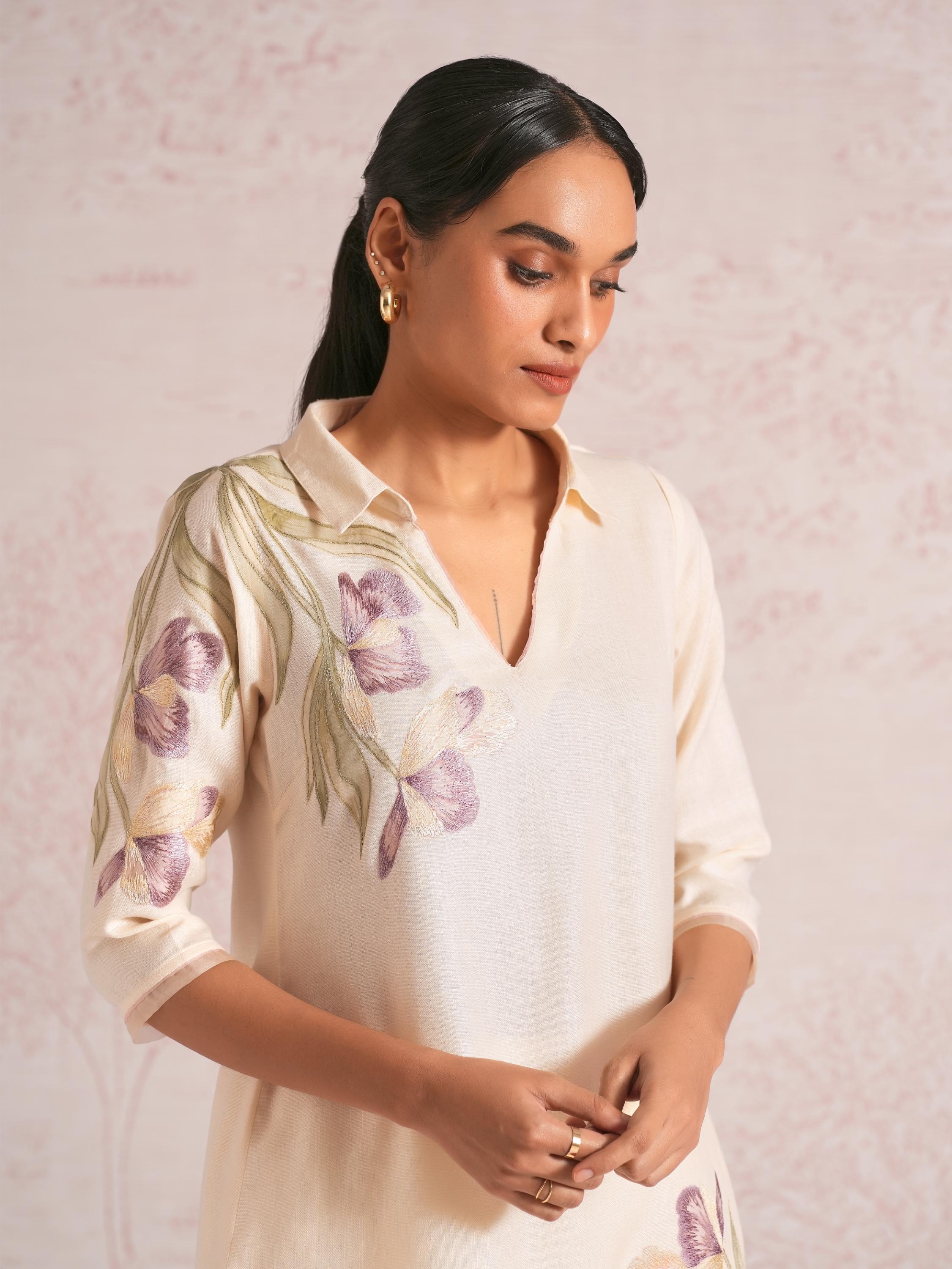 Painted Petals Kurta set
