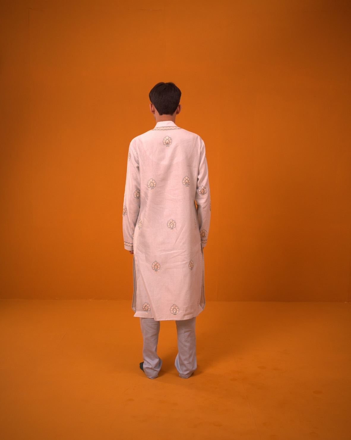 Parallel Paisley Kurta Set