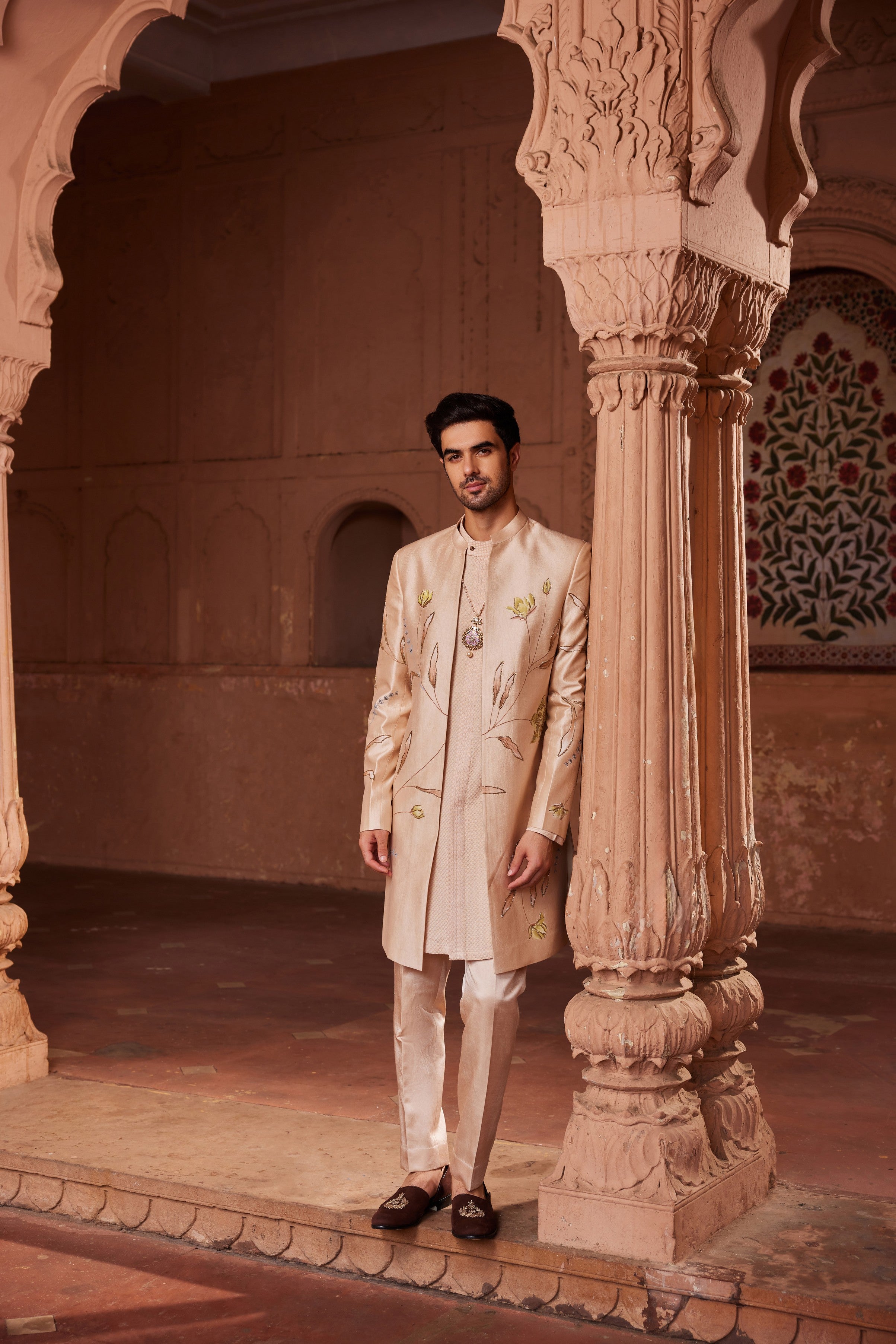 Bageecha Open Sherwani Set