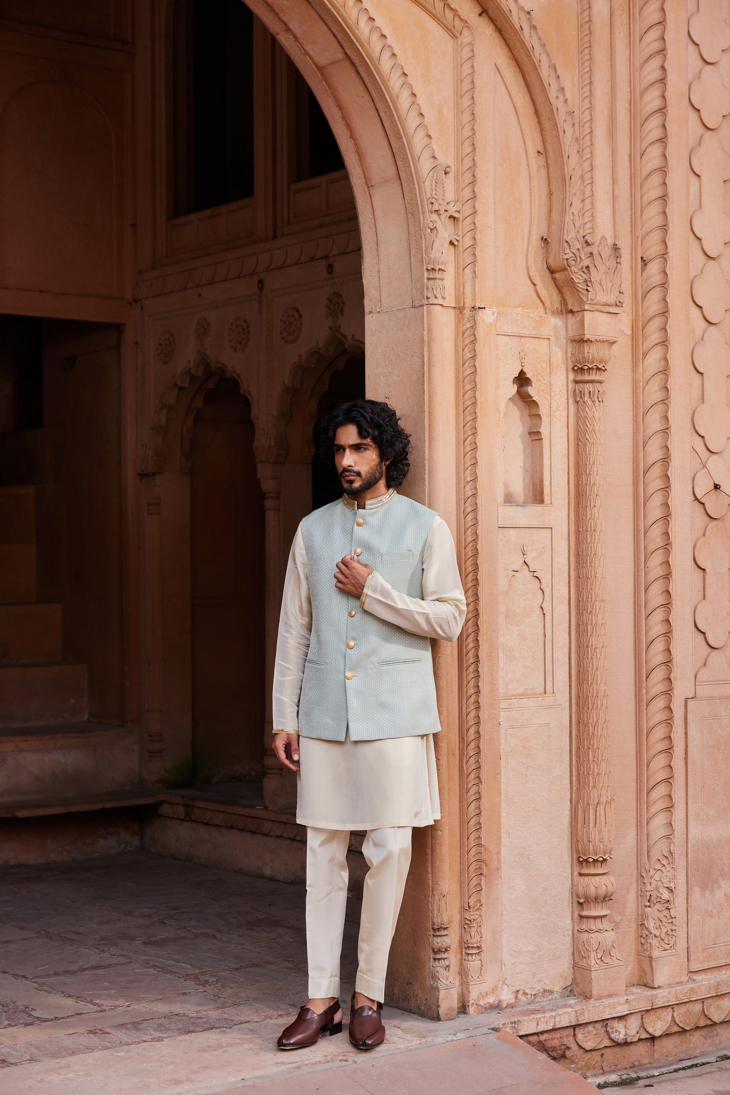Basit Nehru Jacket Set