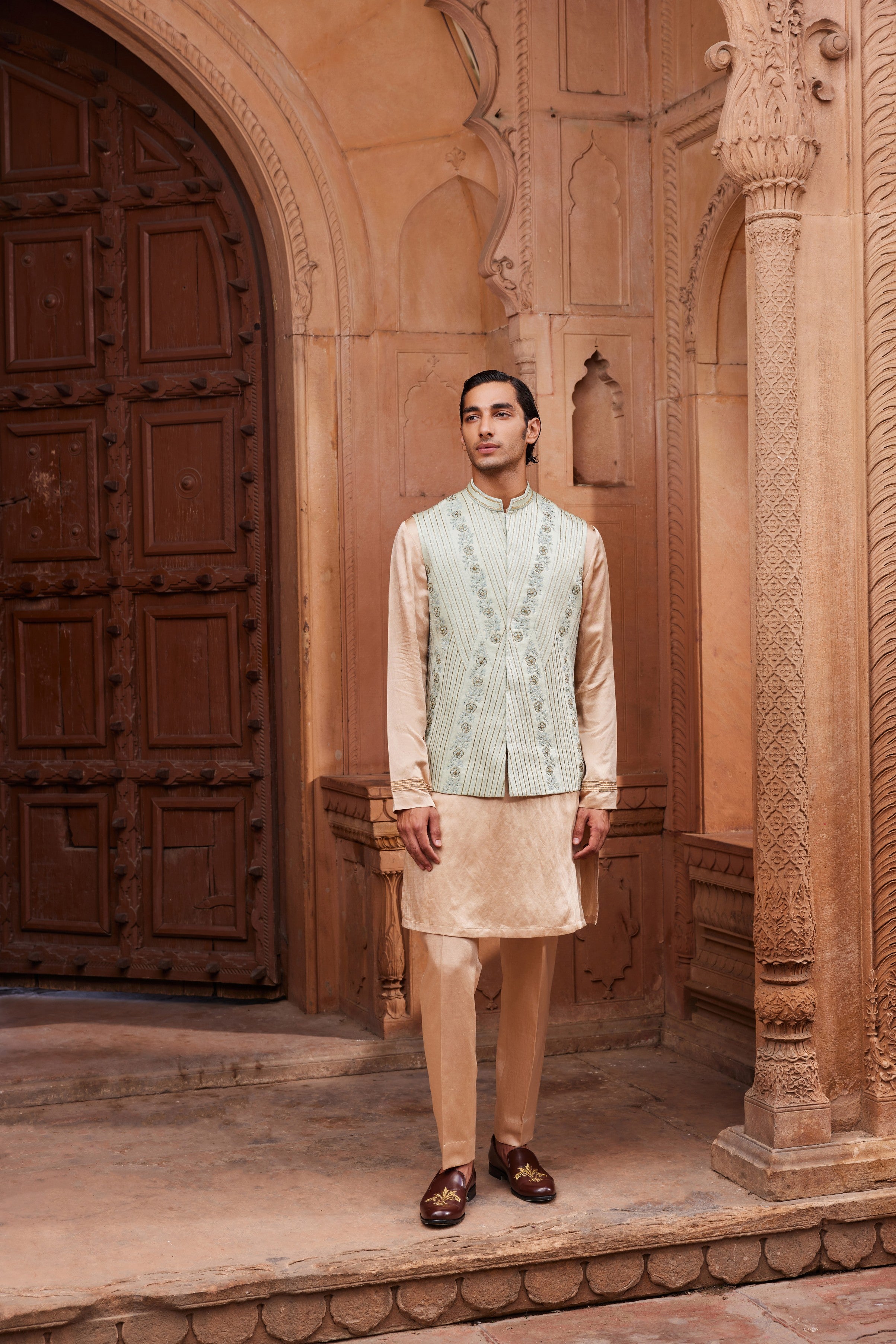 Kiran Nehru Jacket Set