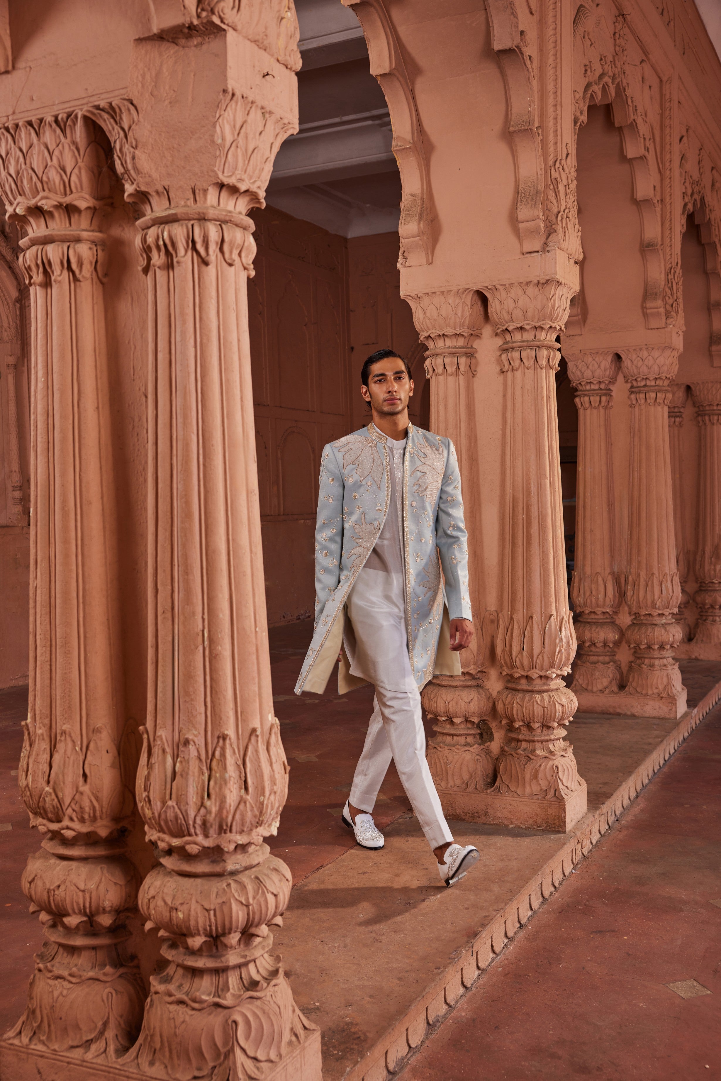 Elaya Open Sherwani Set