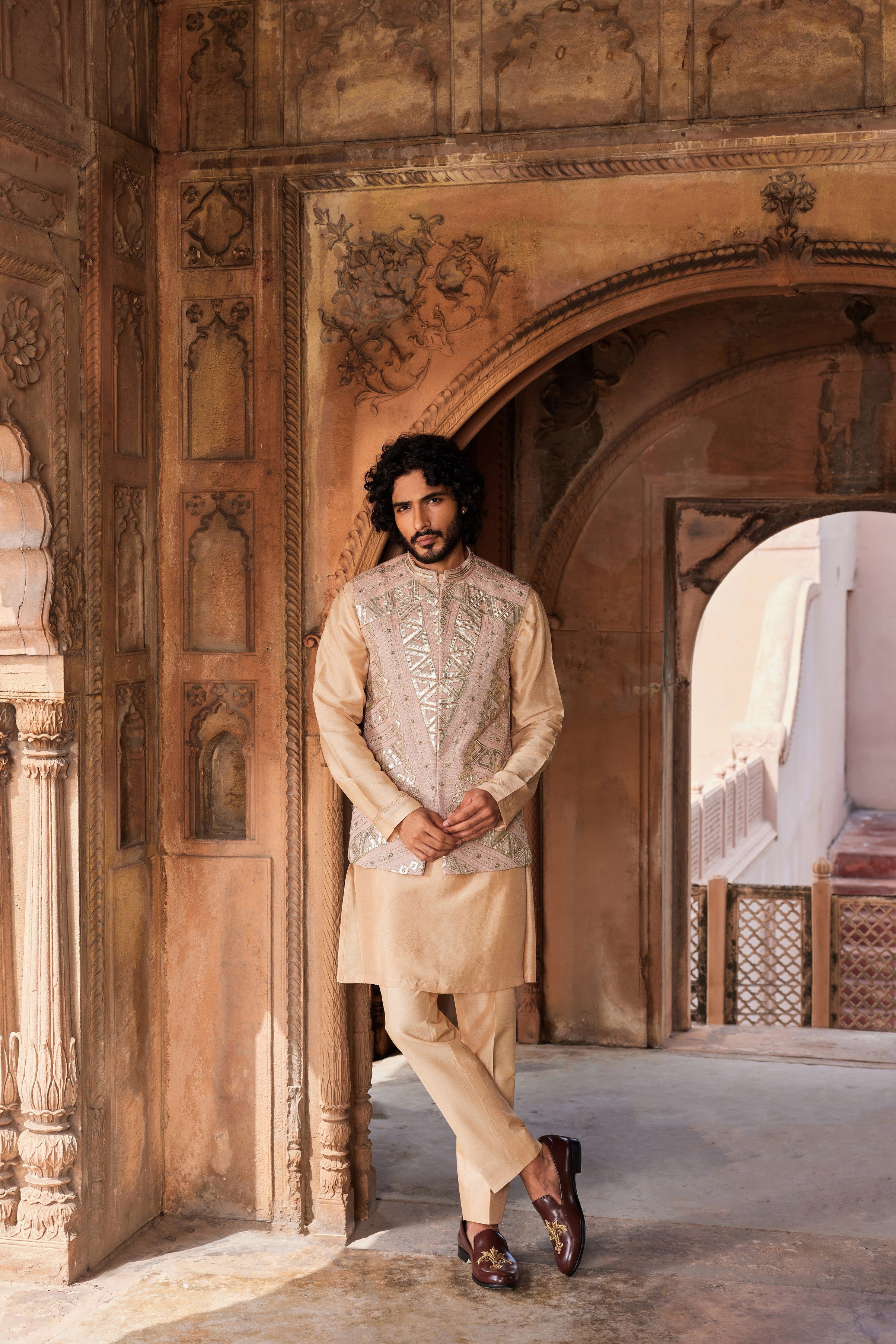 Ibaadat Nehru Jacket Set