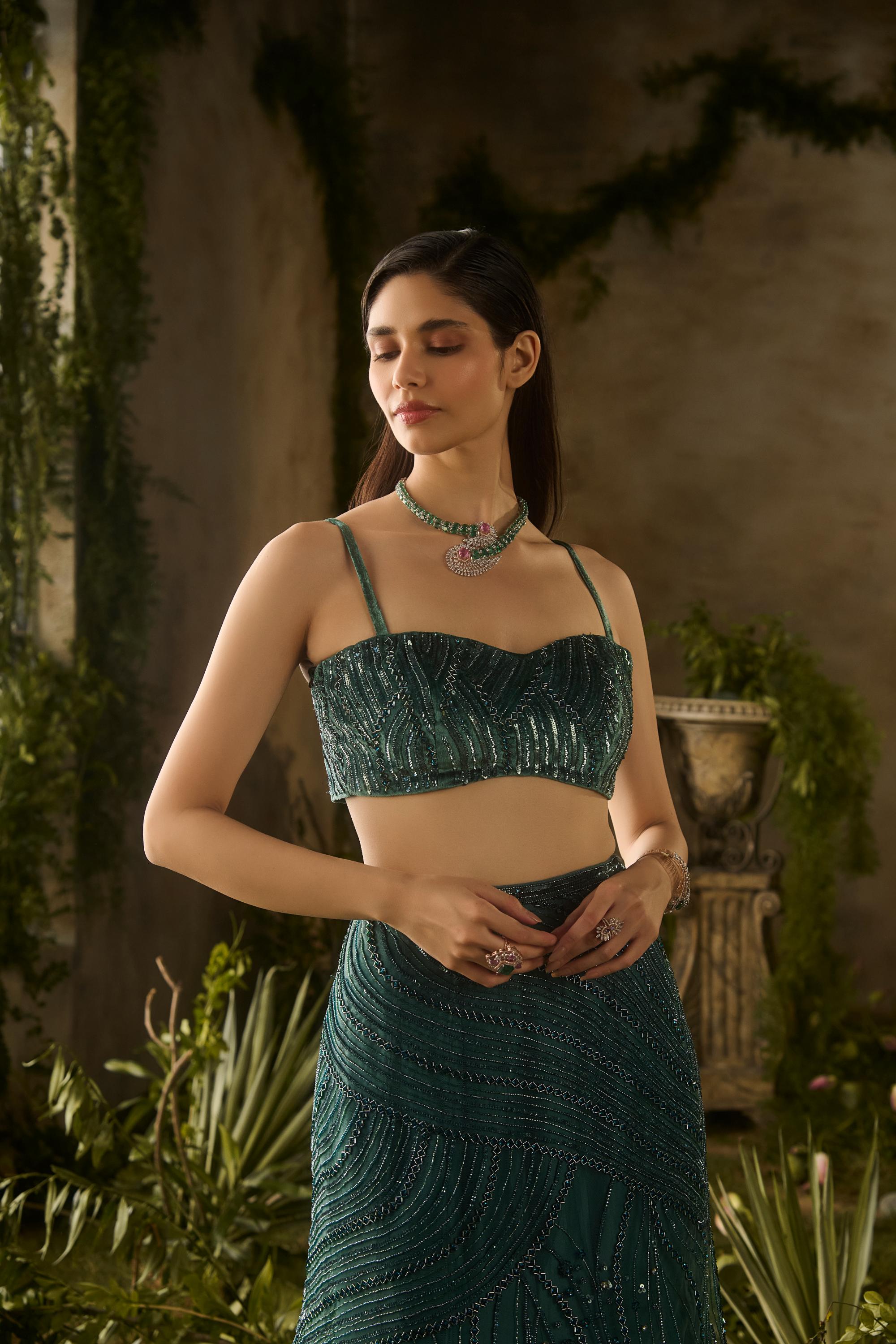 VERDANT CHARM LEHENGA SET