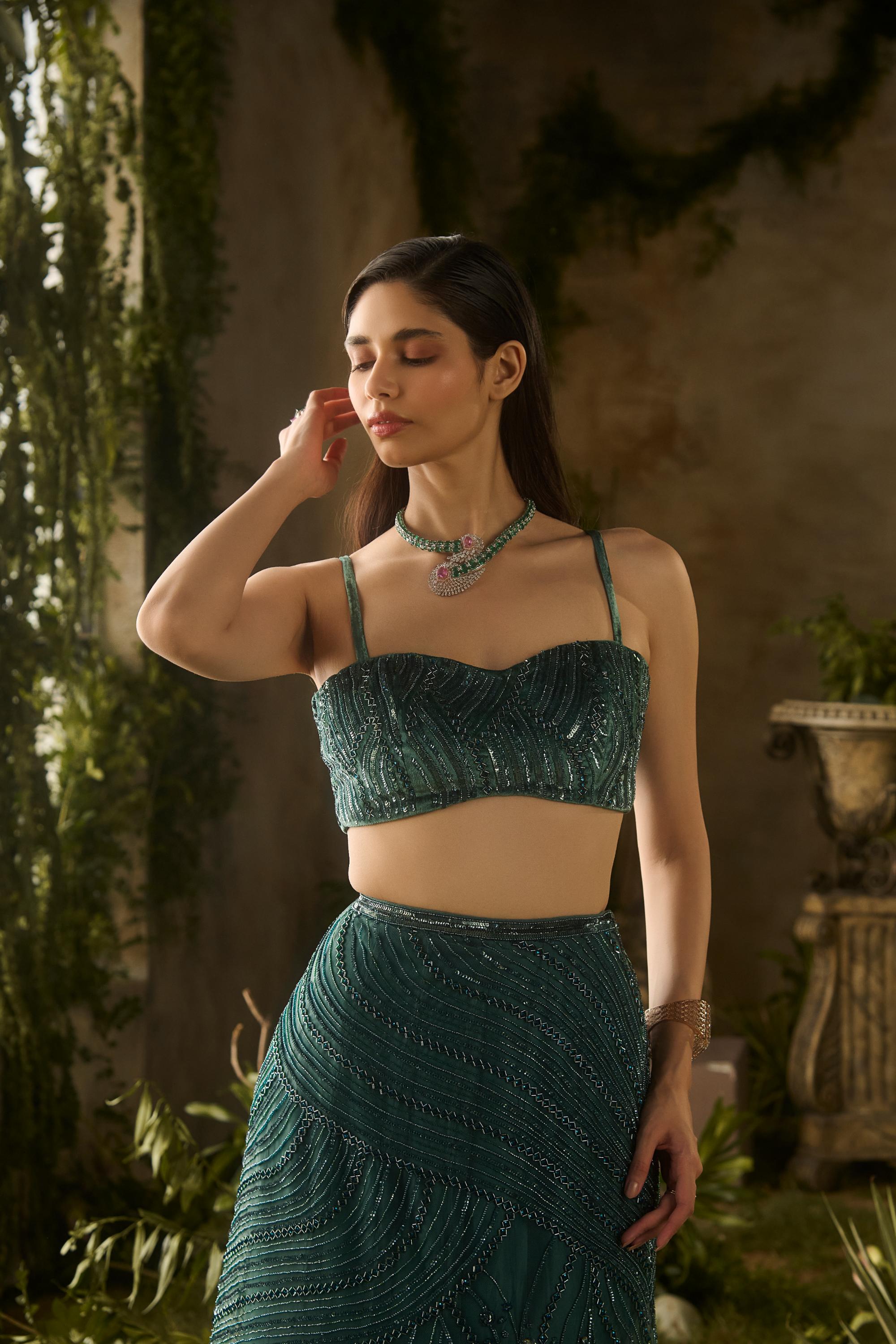 VERDANT CHARM LEHENGA SET