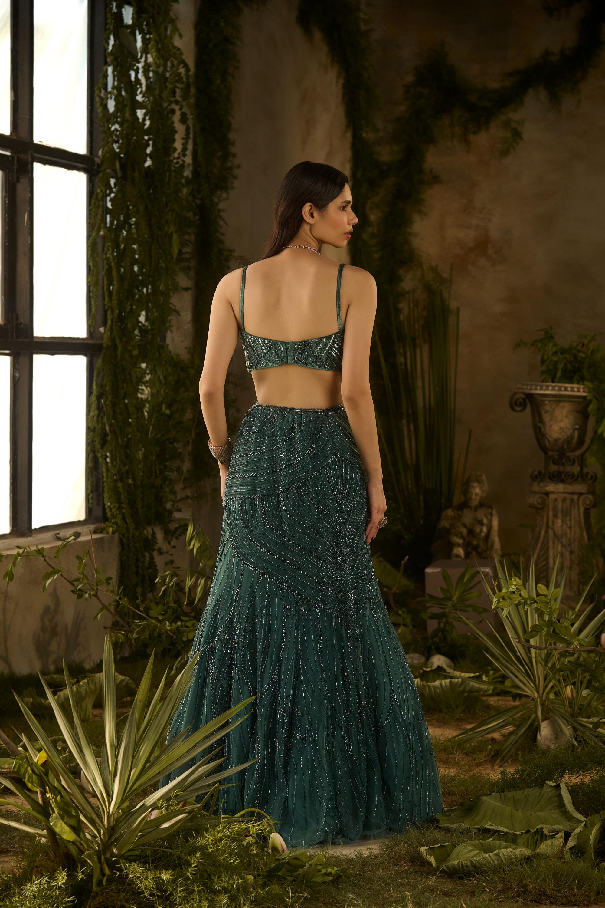 VERDANT CHARM LEHENGA SET