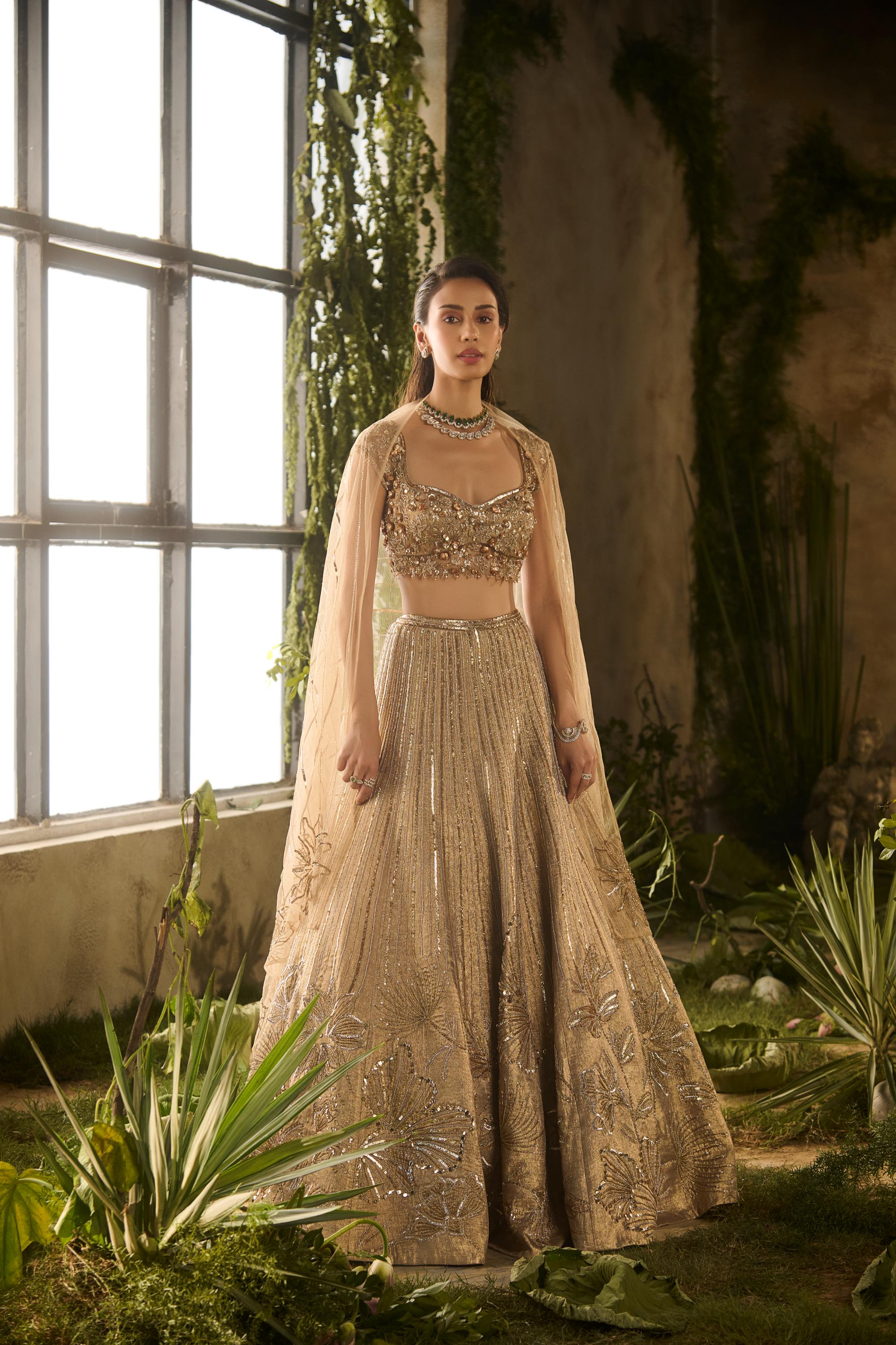 GOLD SPECTRUM LEHENGA SET