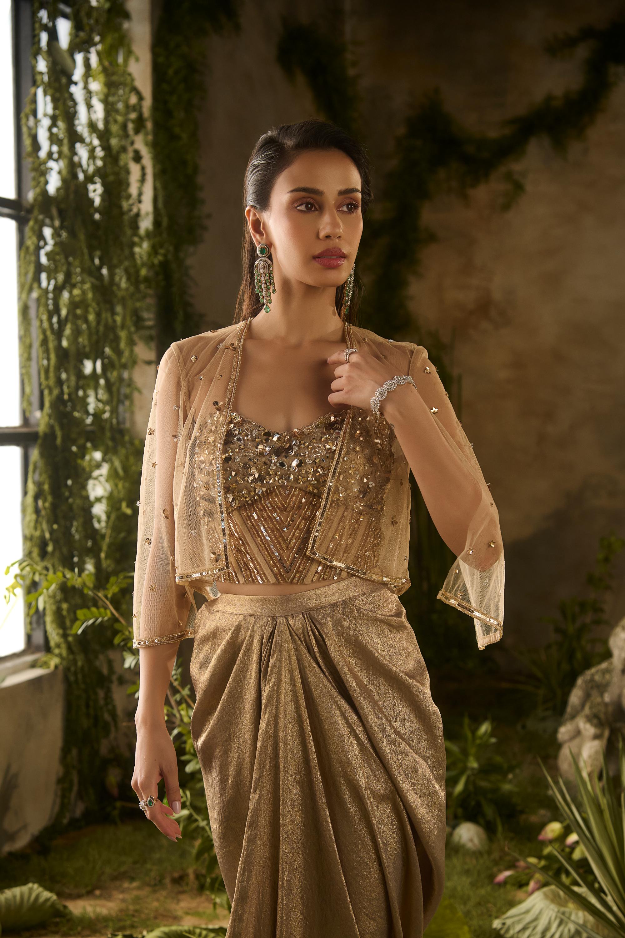 MIRAGE DRAPE SKIRT SET