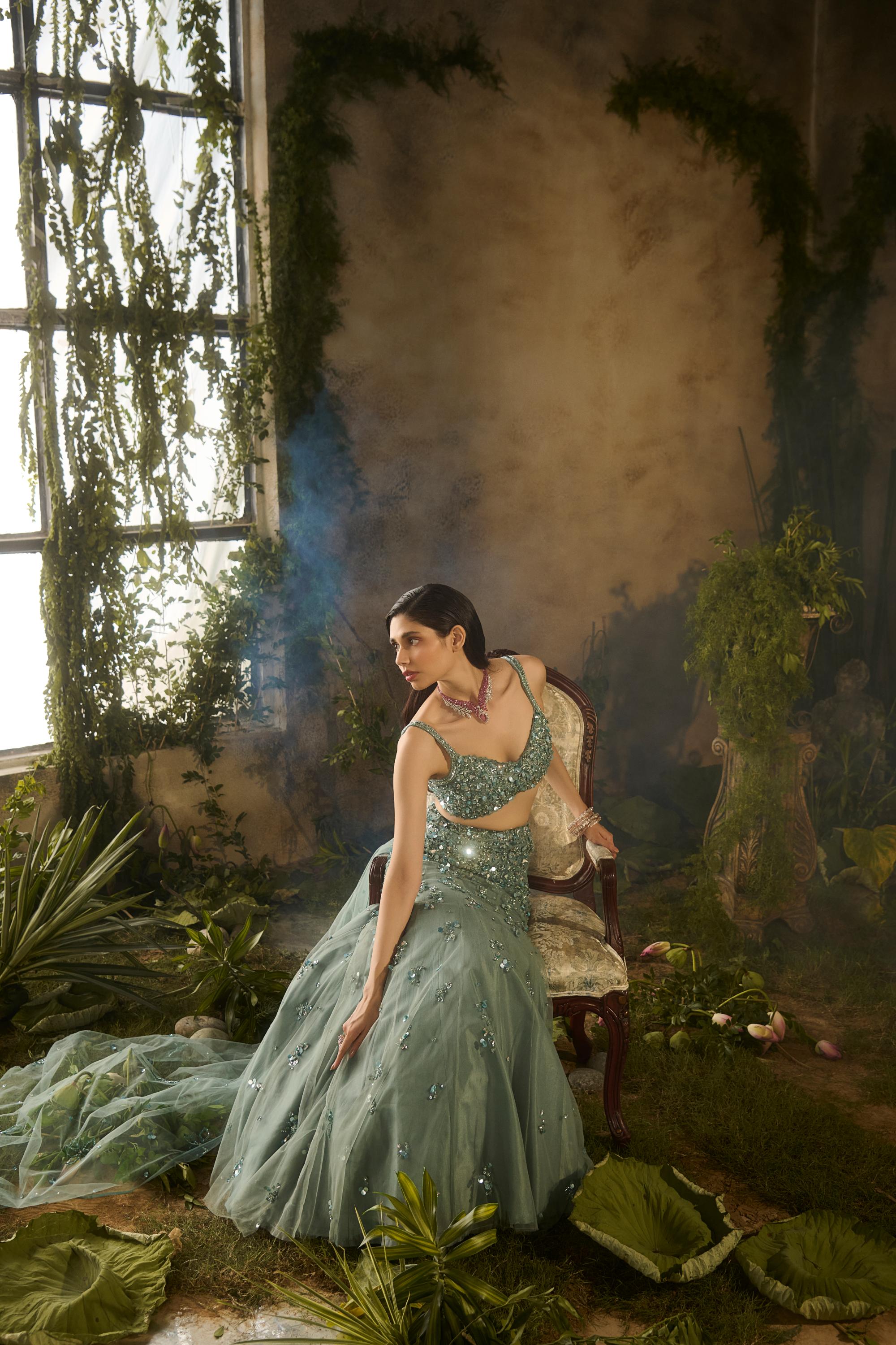 SECRET GARDEN LEHENGA SET