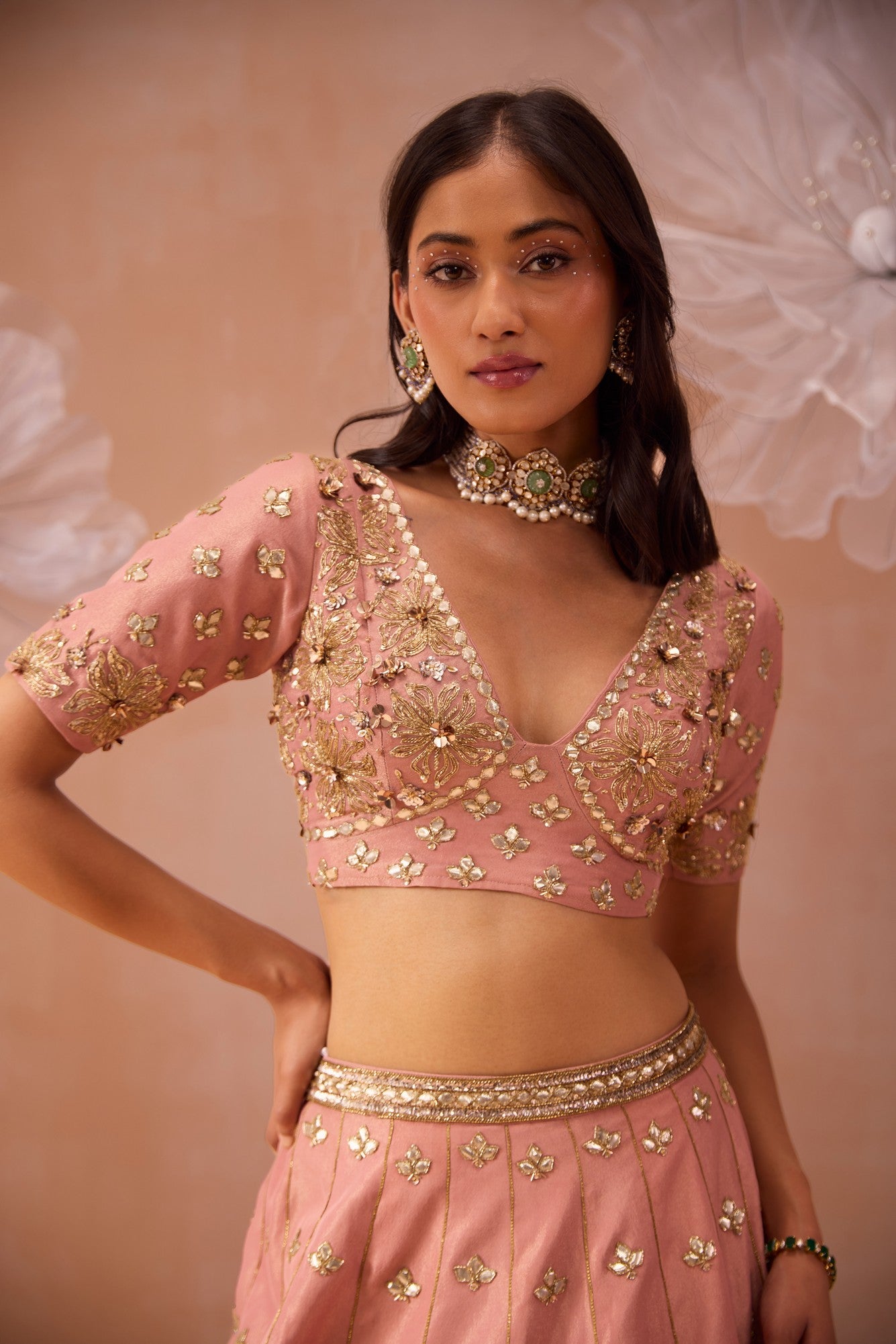 Blush Lehenga Set