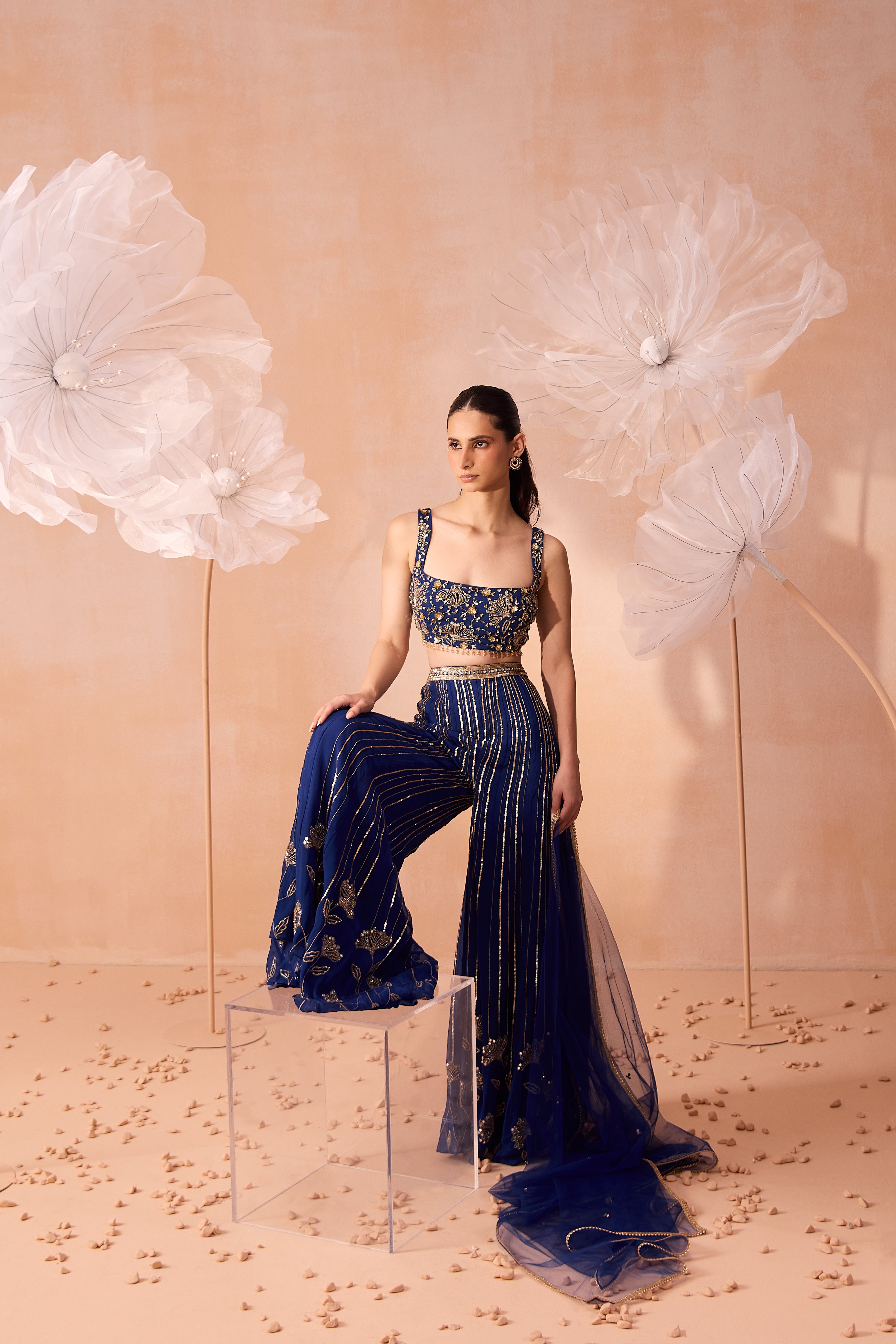 Indigo Mirror Pant Set