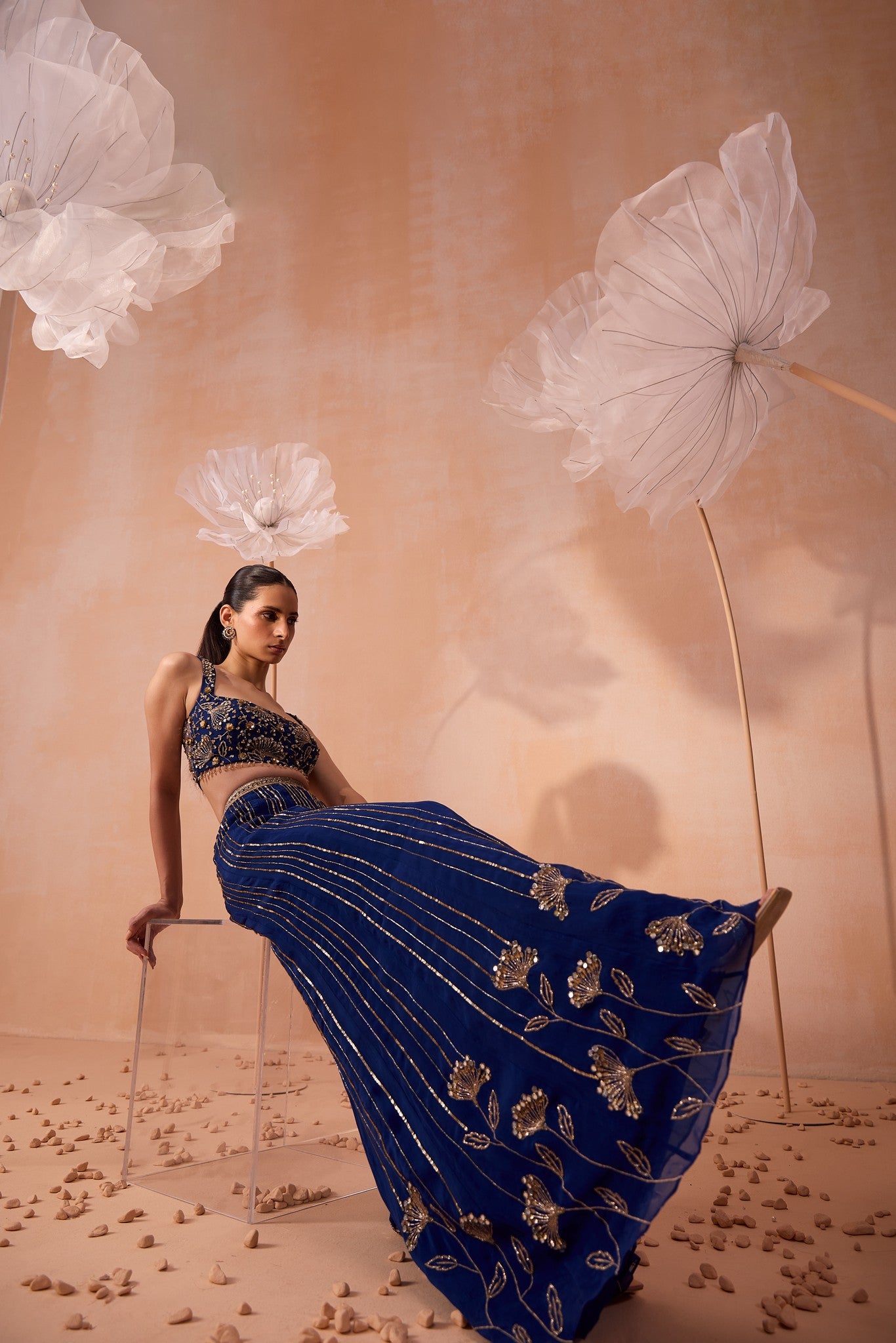 Indigo Mirror Pant Set