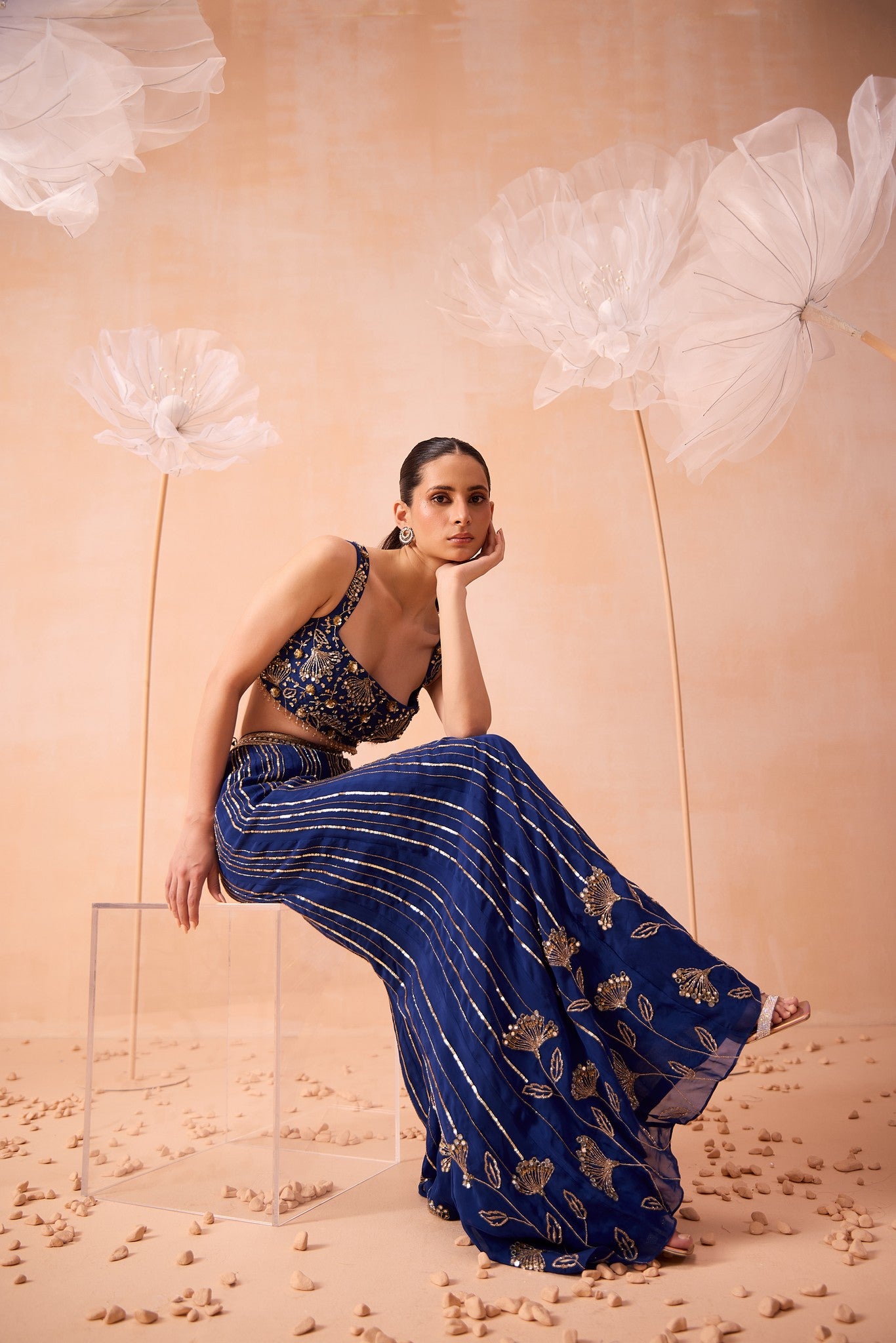 Indigo Mirror Pant Set