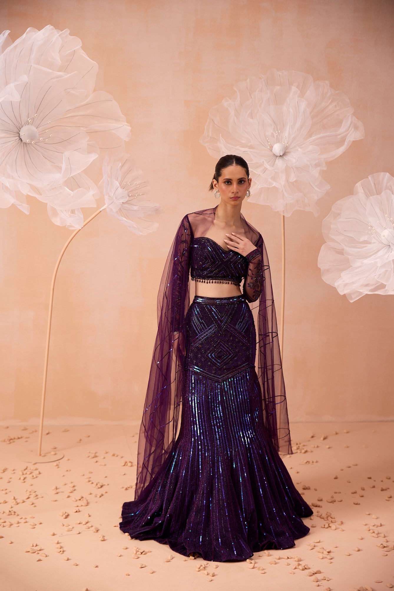 Purple Glam Lehanga Set