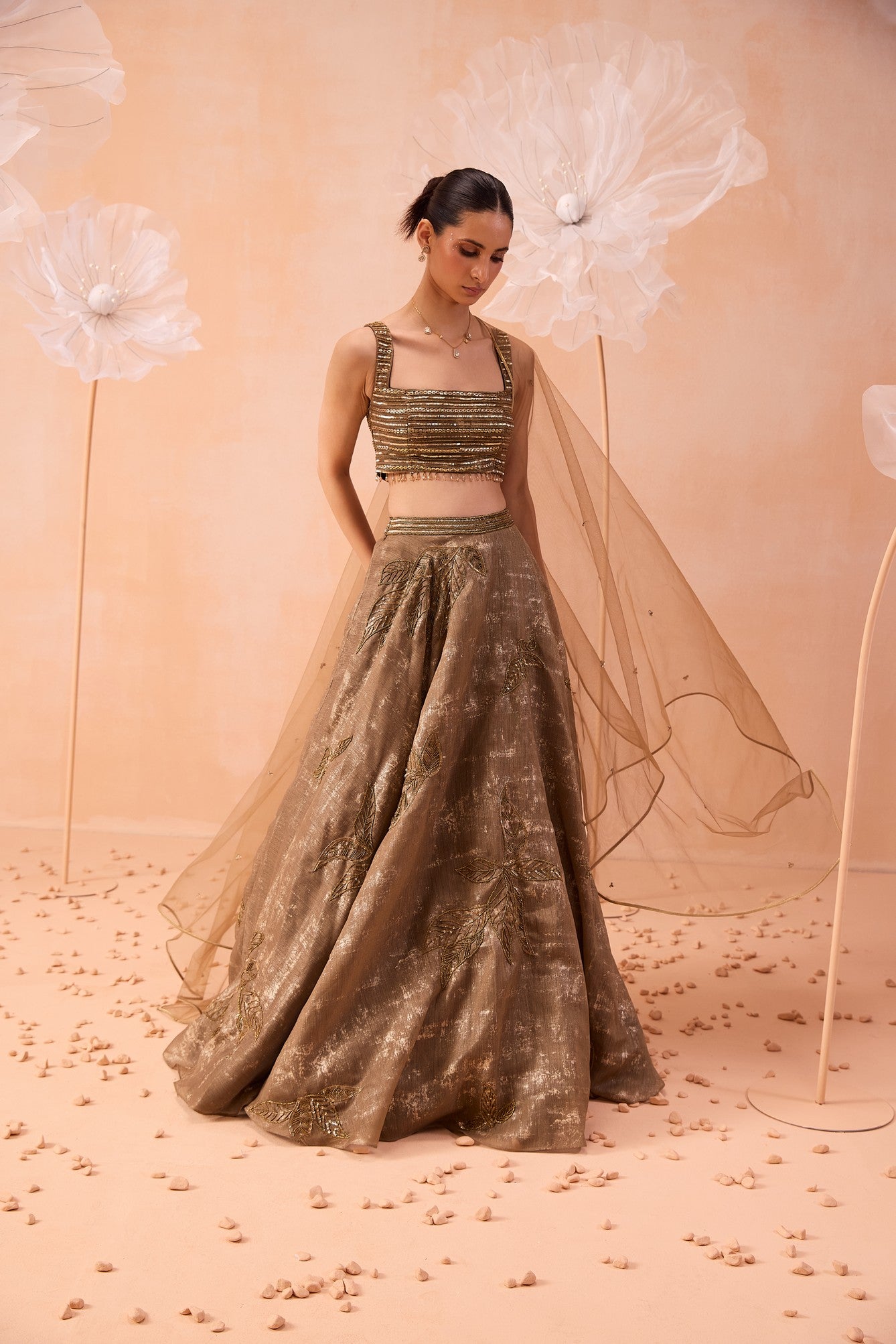 Gold Glory Lehanga Set