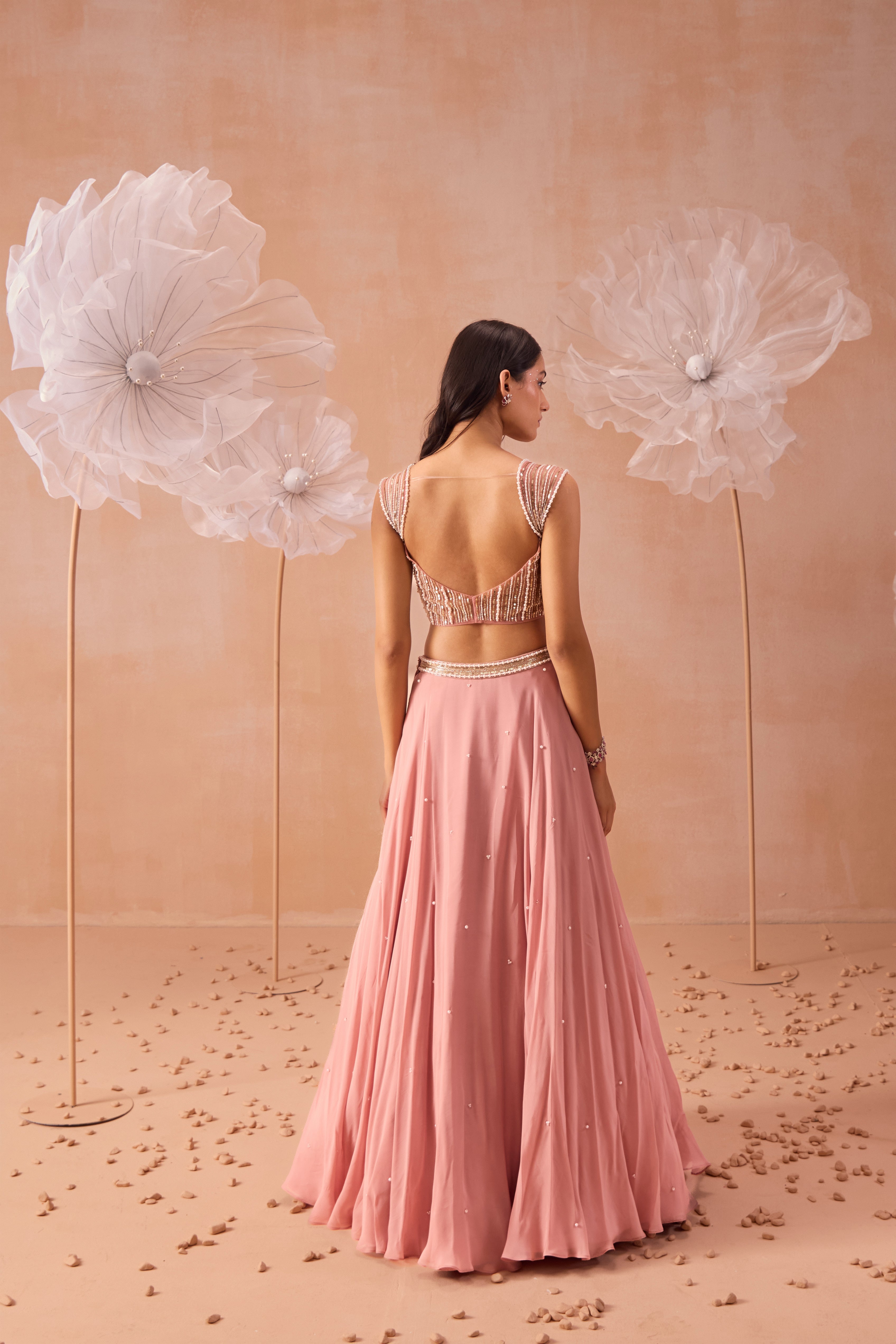 Nudo Pink Lehanga Set