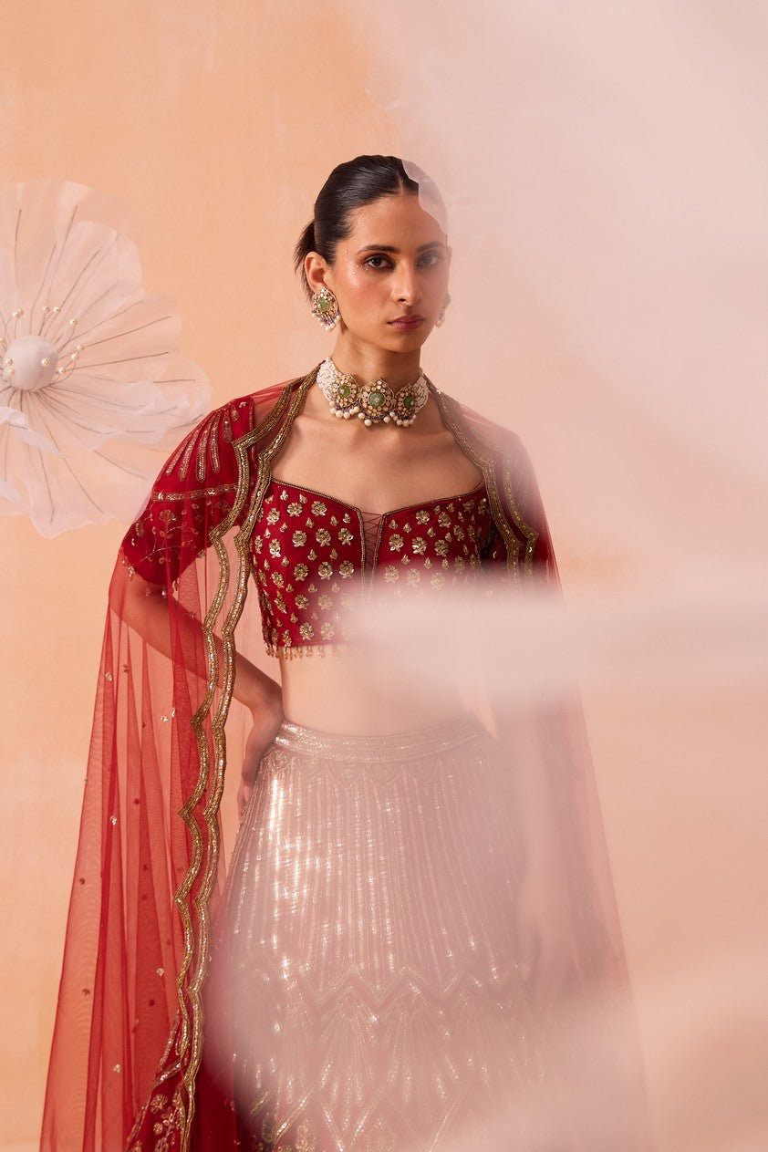 Leaf Lehenga Set