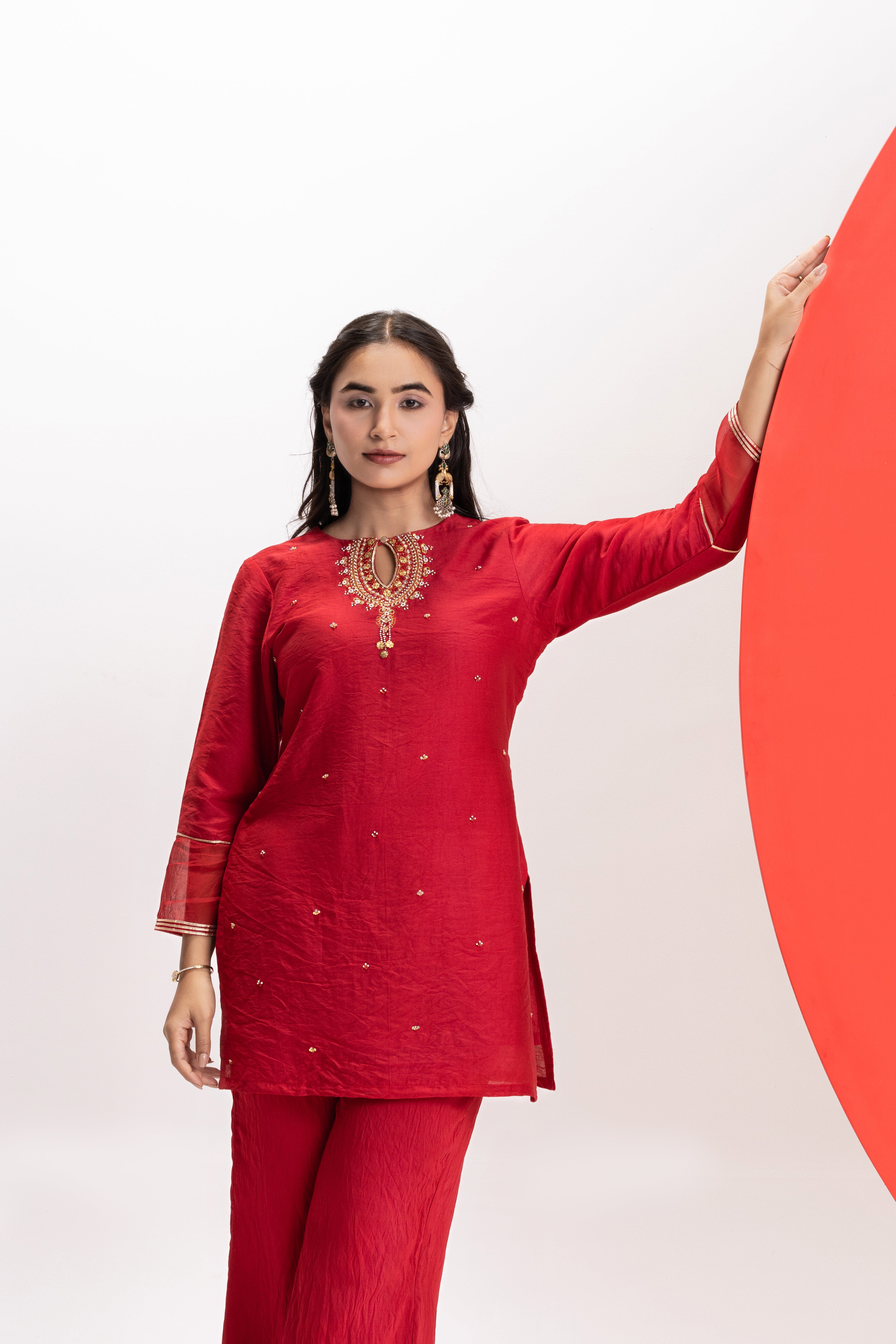 RED FESTIVE 2-PIECE SET