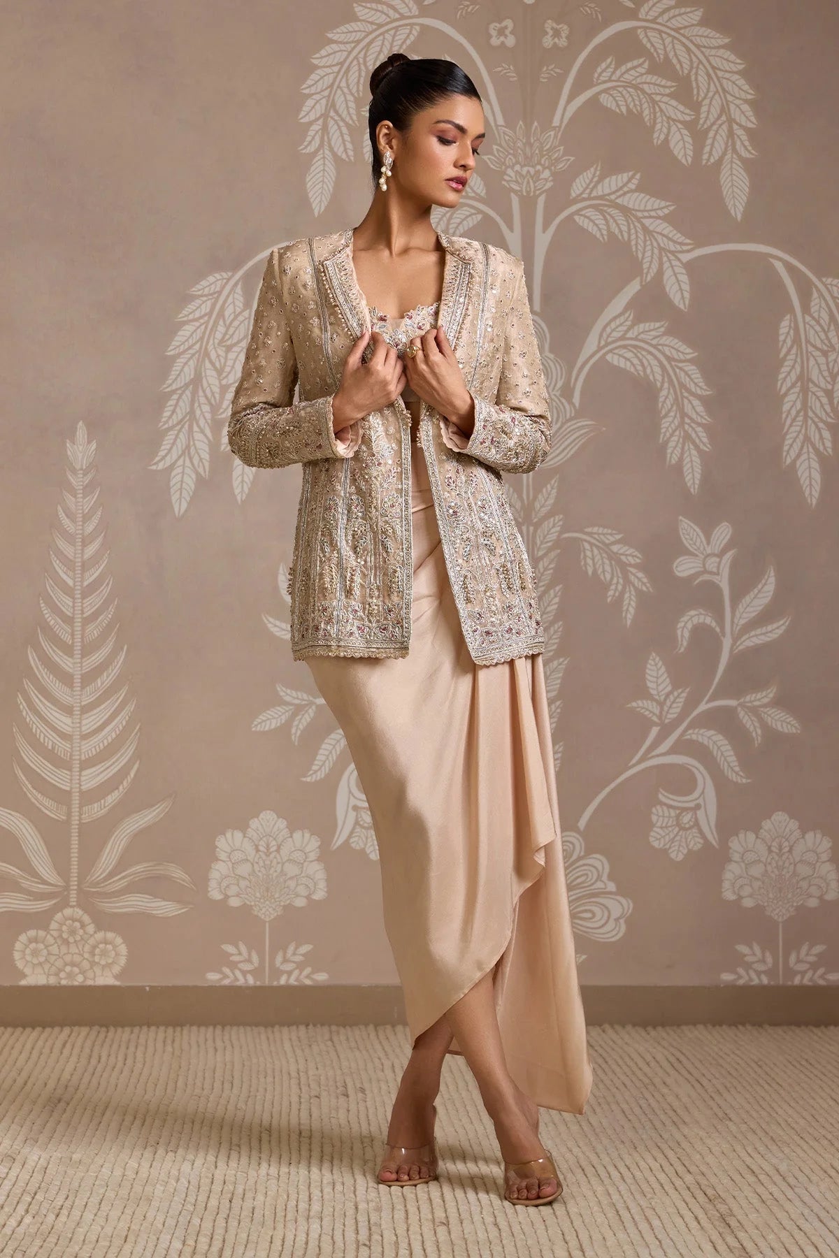 Loop Jacket Skirt Set