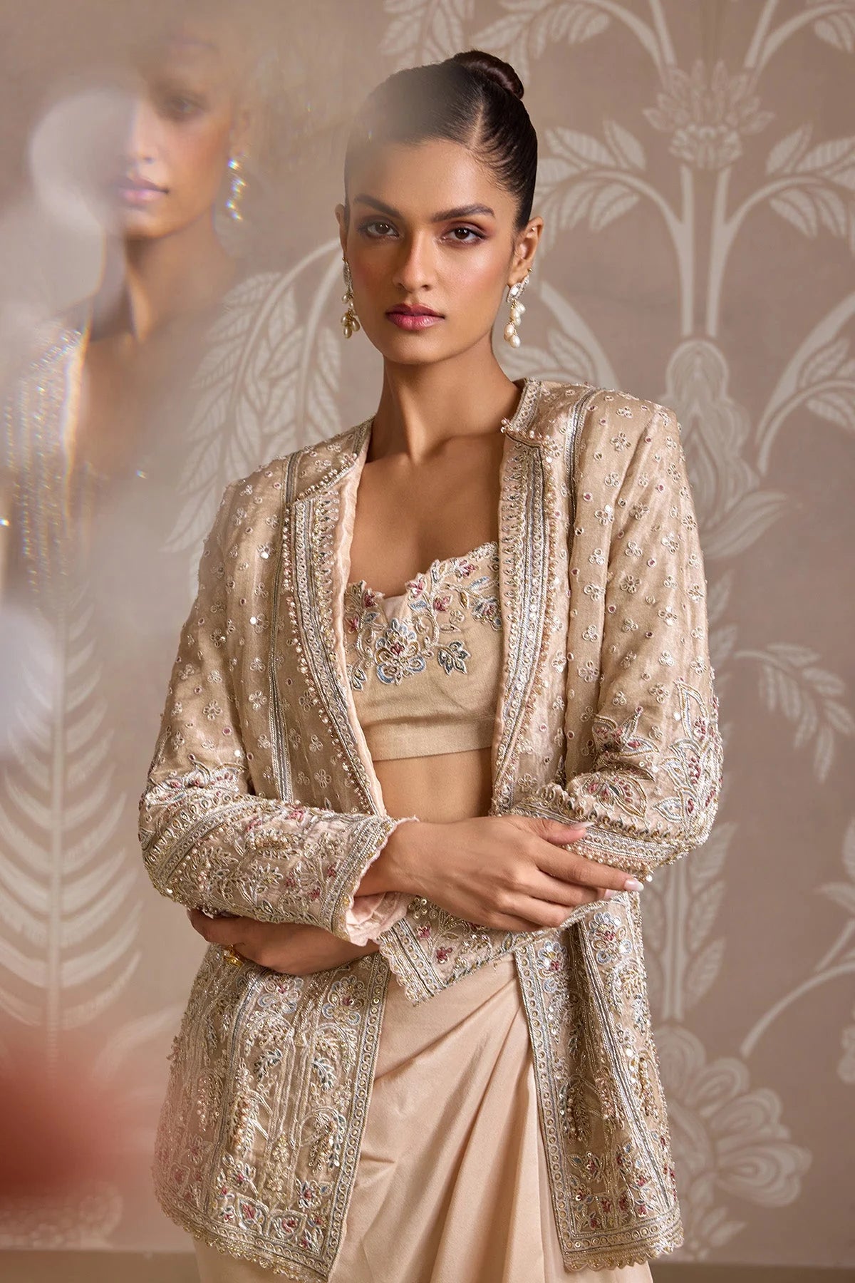 Loop Jacket Skirt Set