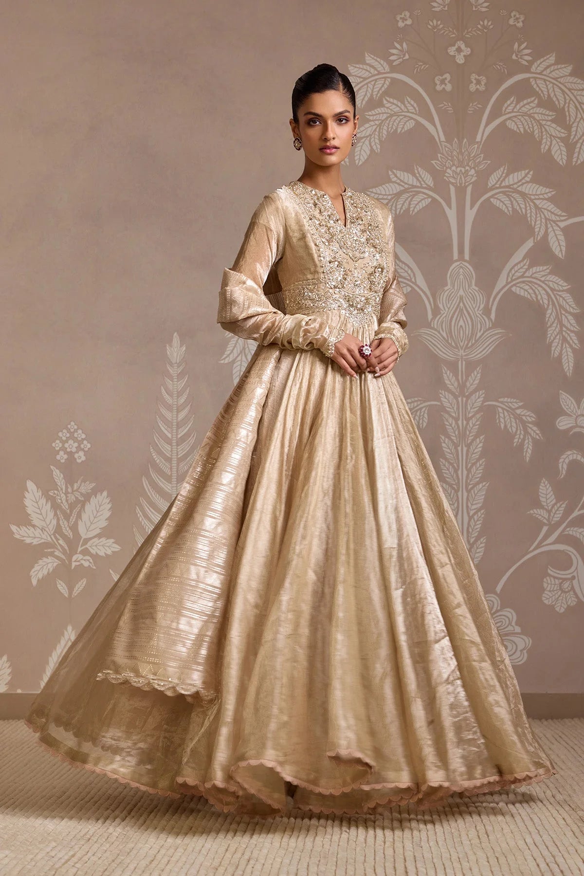 Weft Anarkali Set