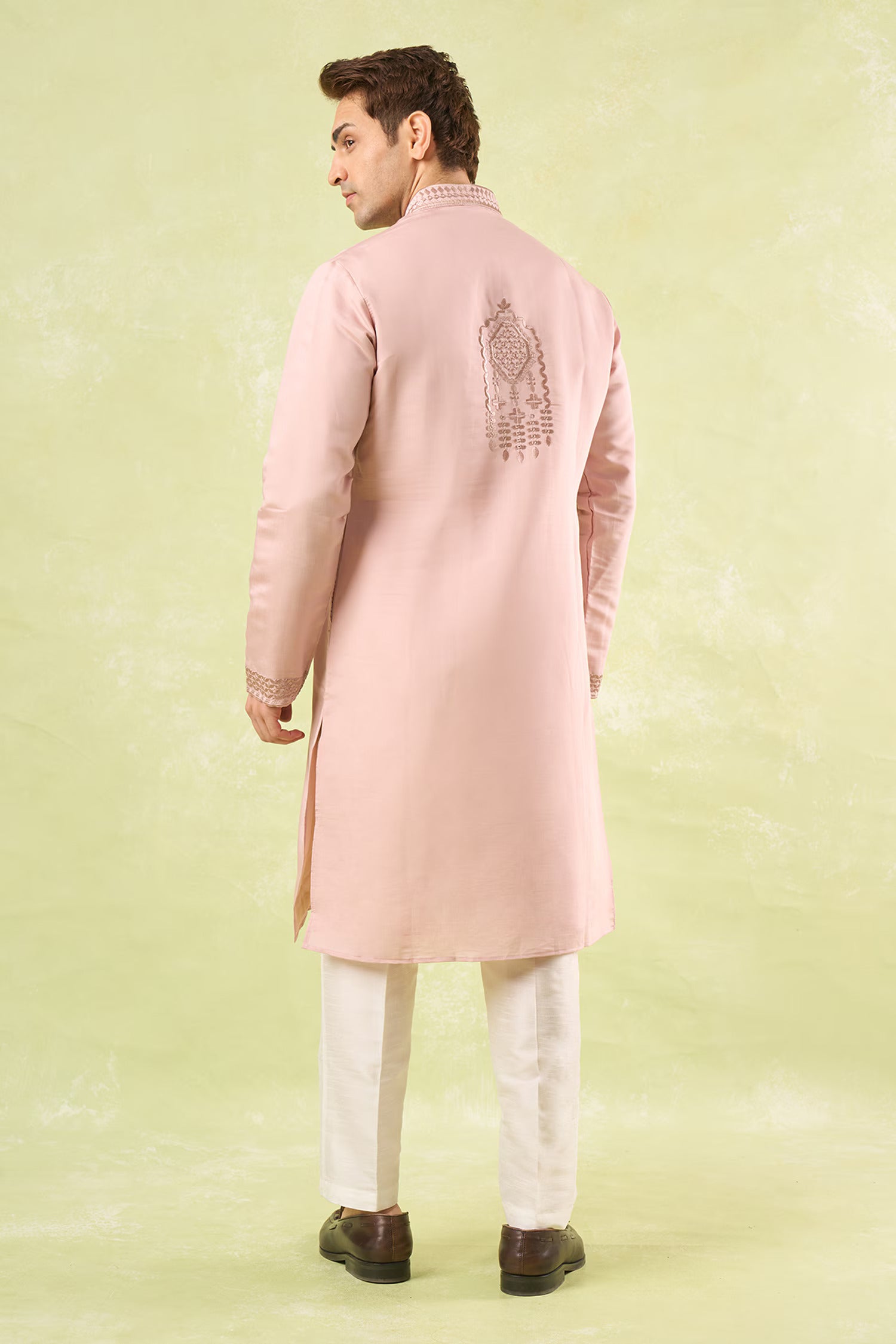 Blush Pink Embroidered Kurta Set