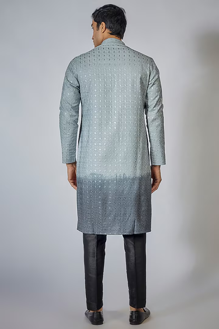 Blue Ombre Kurta Set