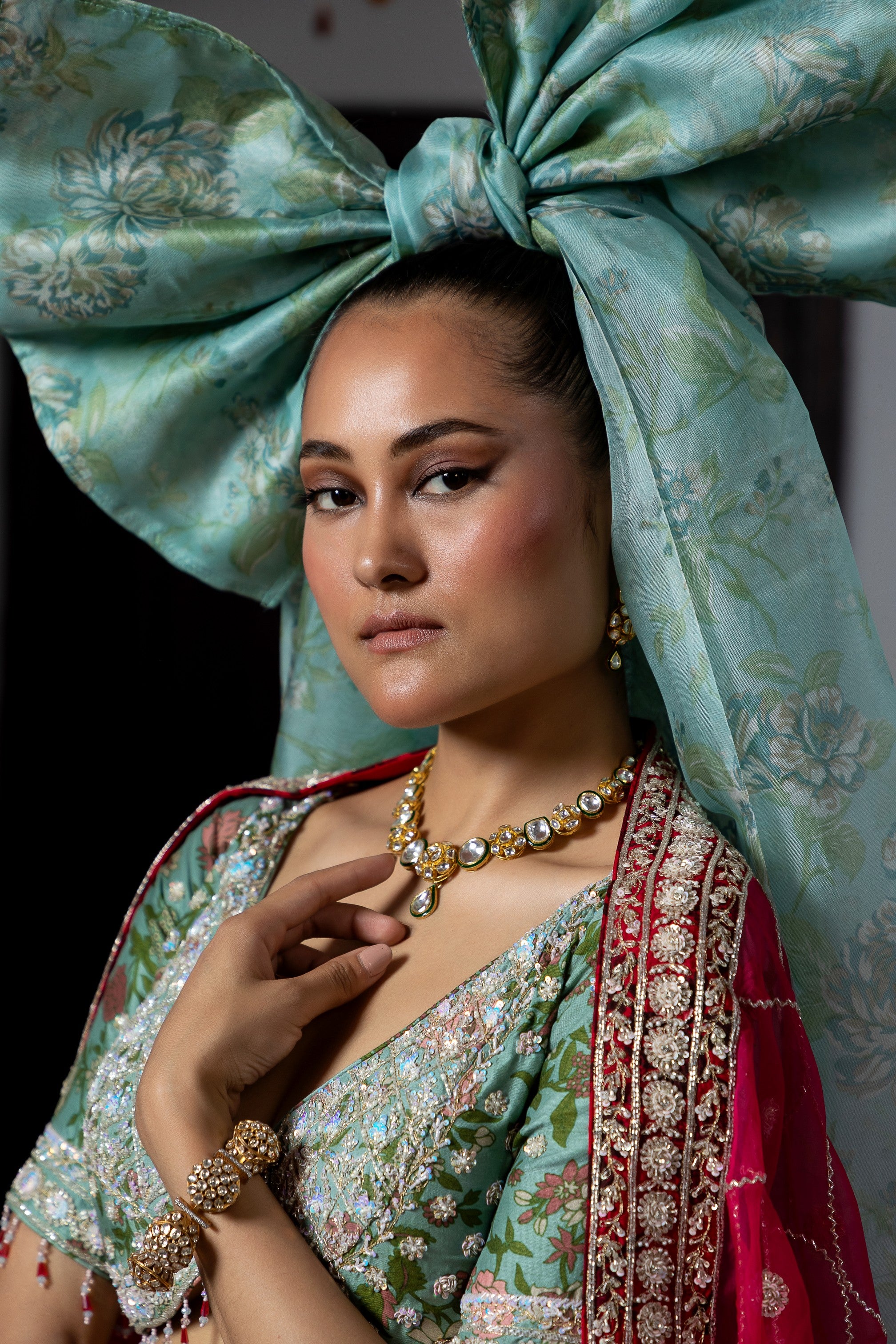 Radiant Vermilion Lehenga