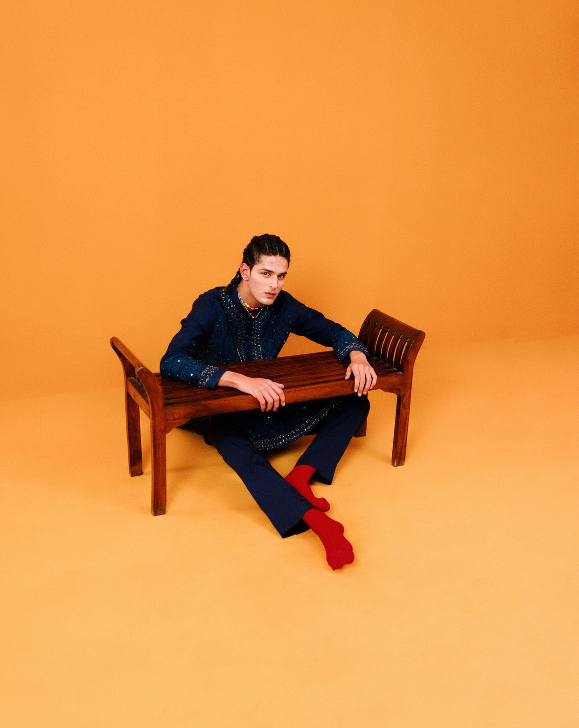 Indigo Kurta With Pants