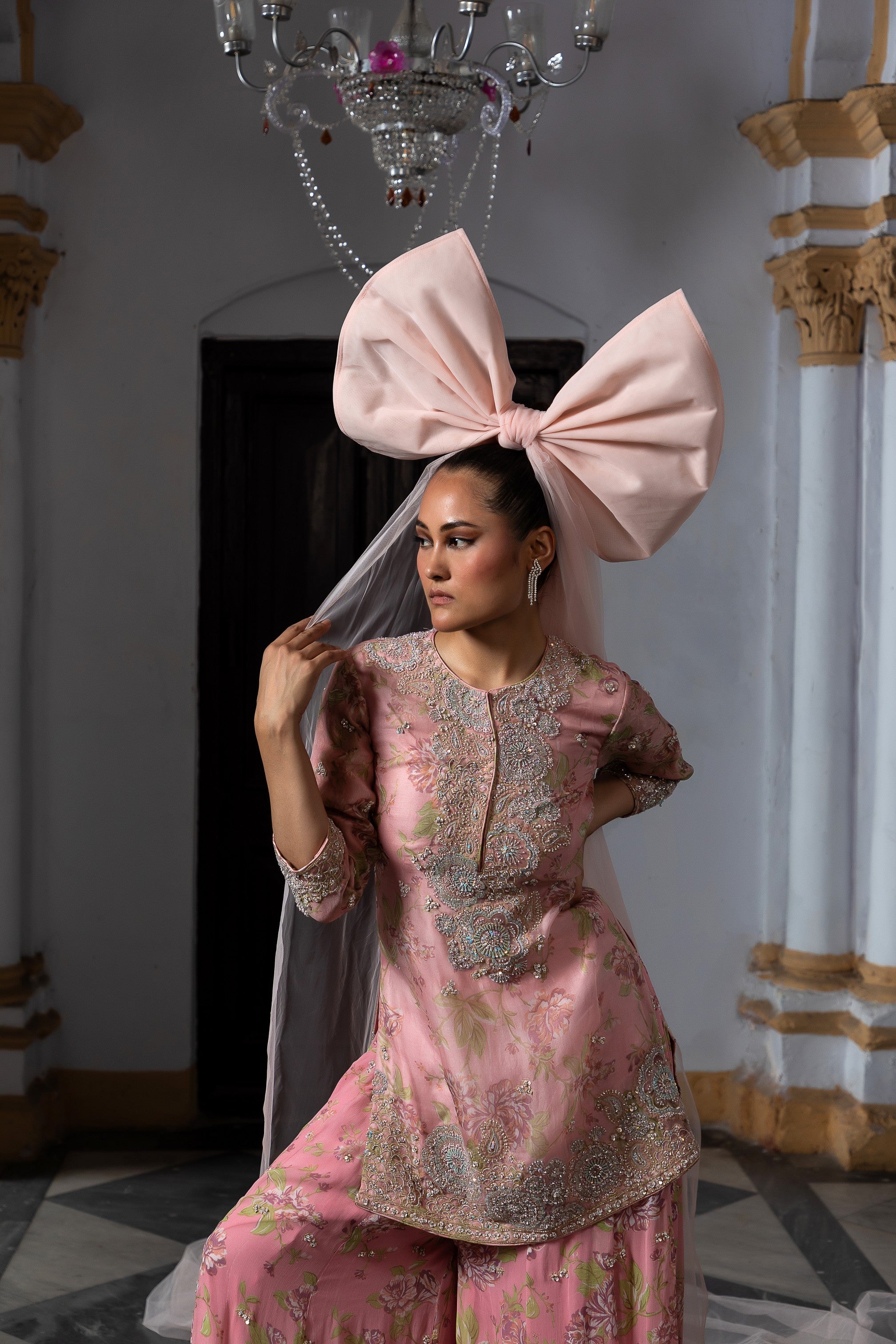 Floral Grace Sharara Set