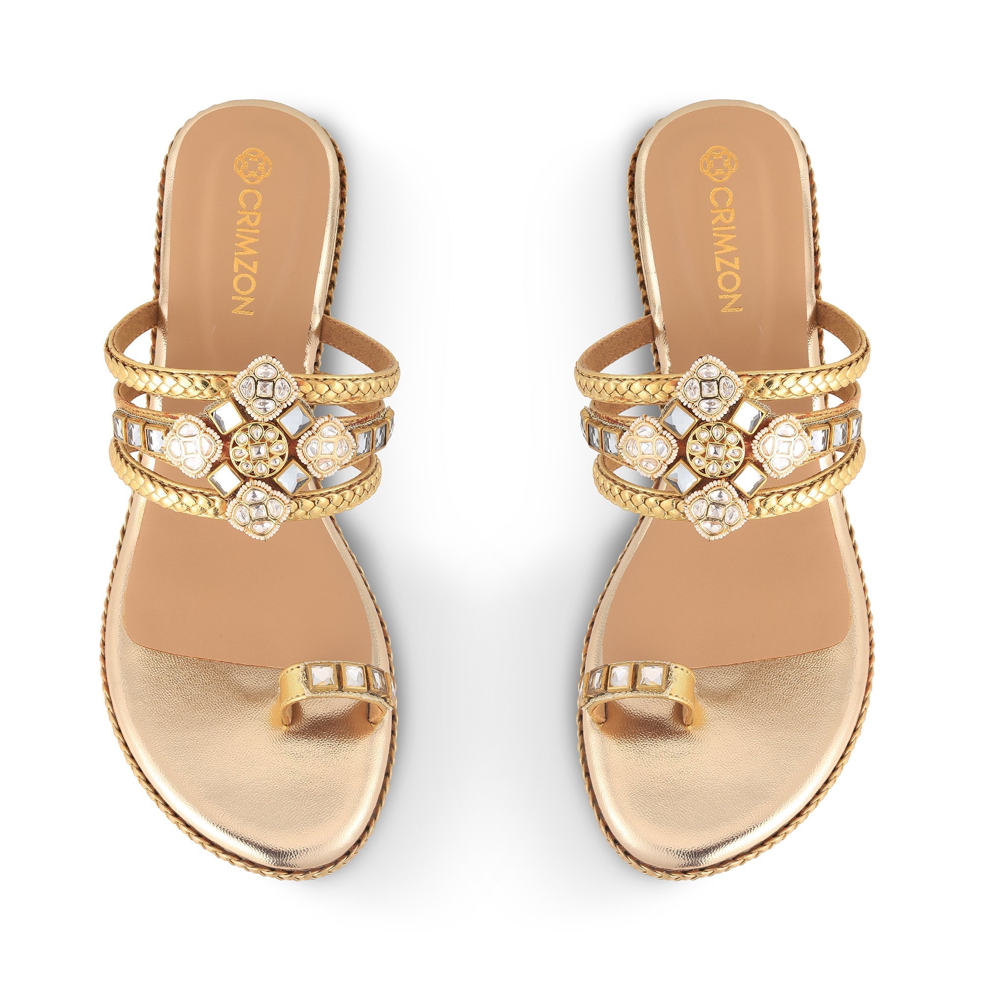 SANAYA- GOLD KUNDAN KOLHAPURIS