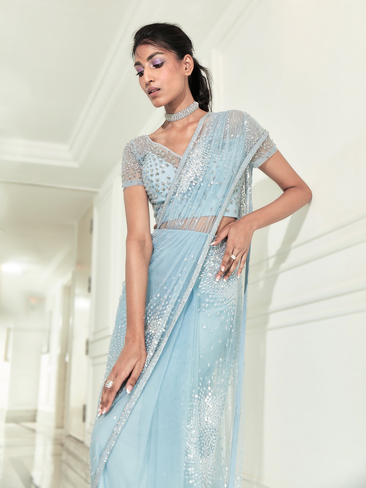 Starlet Draped Sari