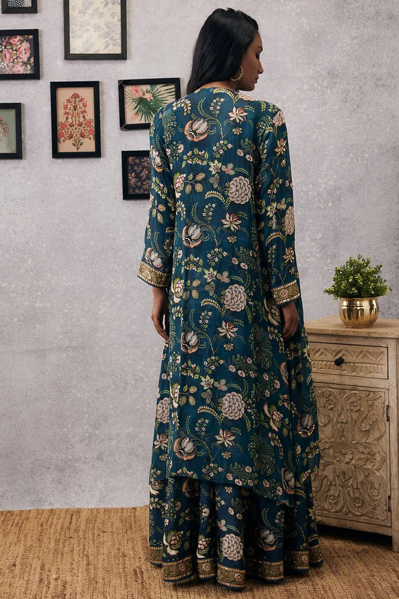 MEHR EMBROIDERED LEHENGA SET WITH JACKET