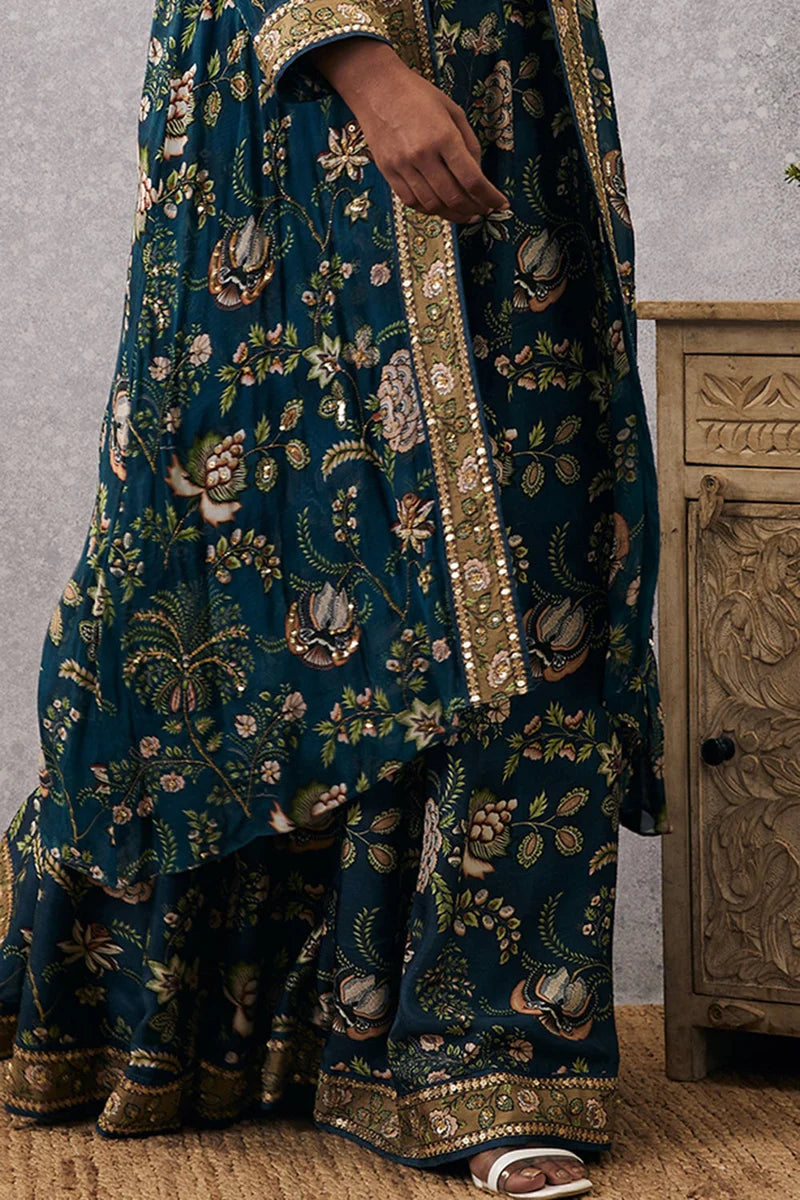 MEHR EMBROIDERED LEHENGA SET WITH JACKET
