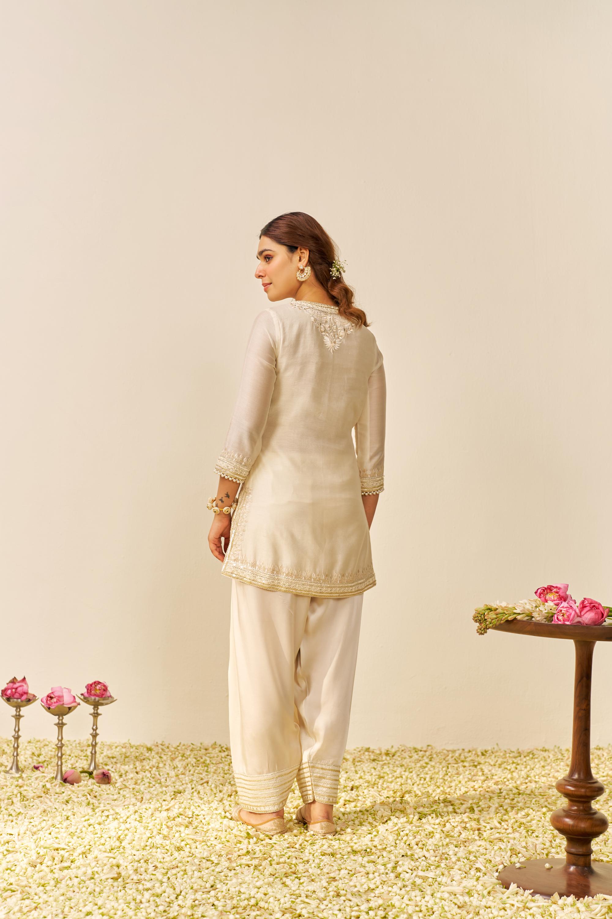 SARA - SHORT KURTA WITH SALWAR AND DUPATTA
