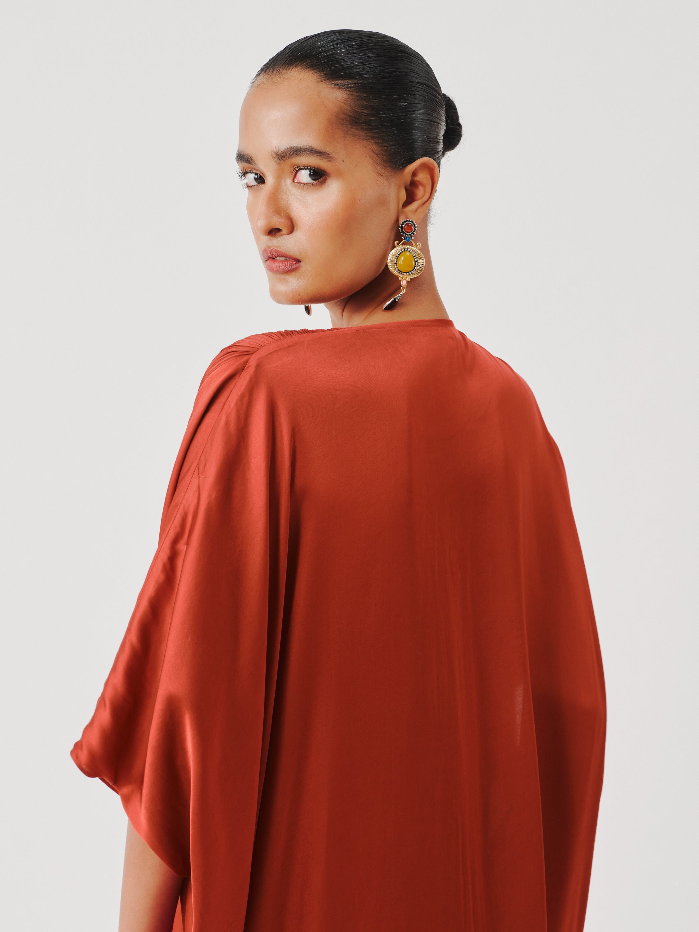 Regal Kaftan in Rust