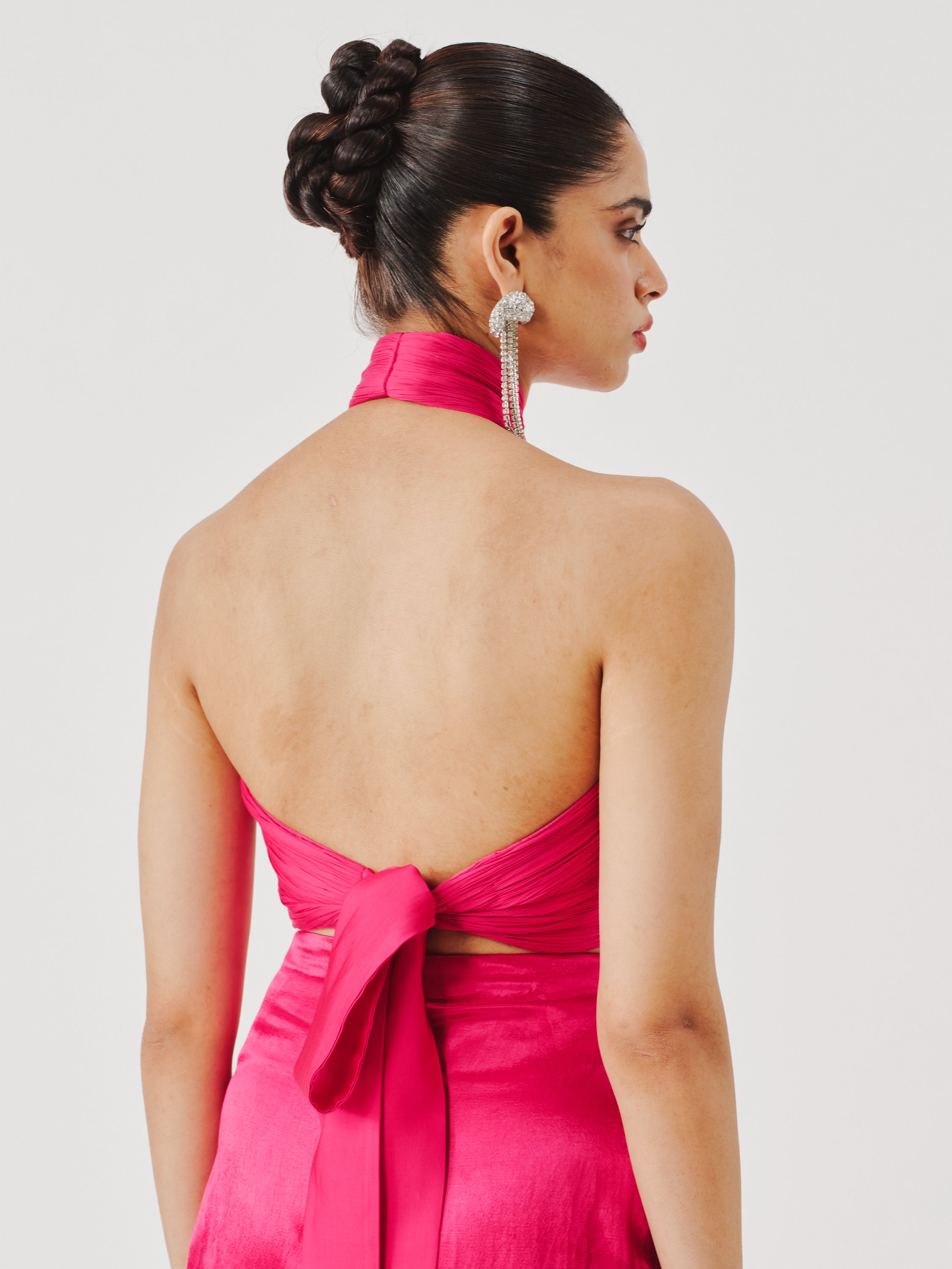 Hope Halter Neck Top in Pink