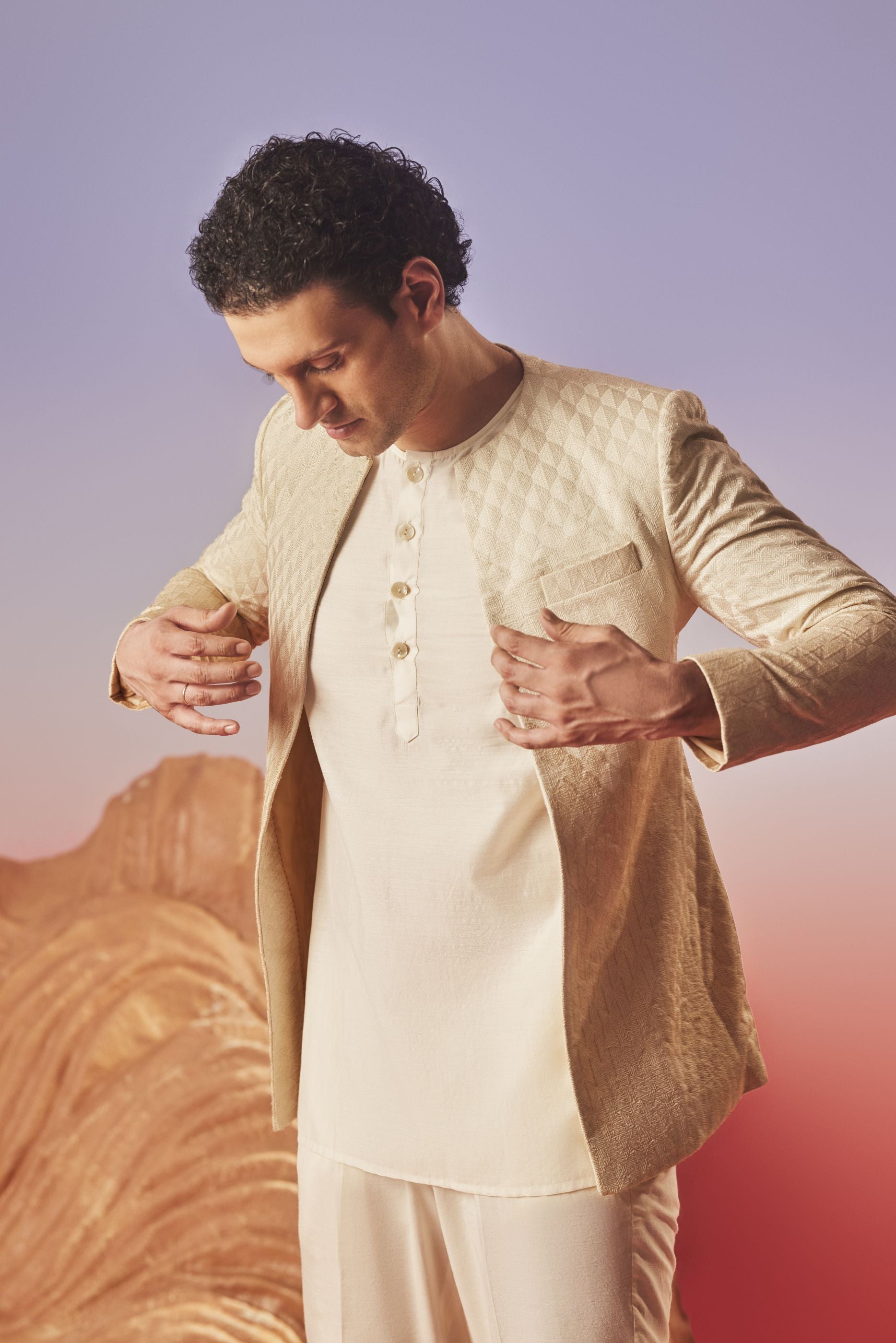 Elaan - Silk Embroidery - Indo Western Set
